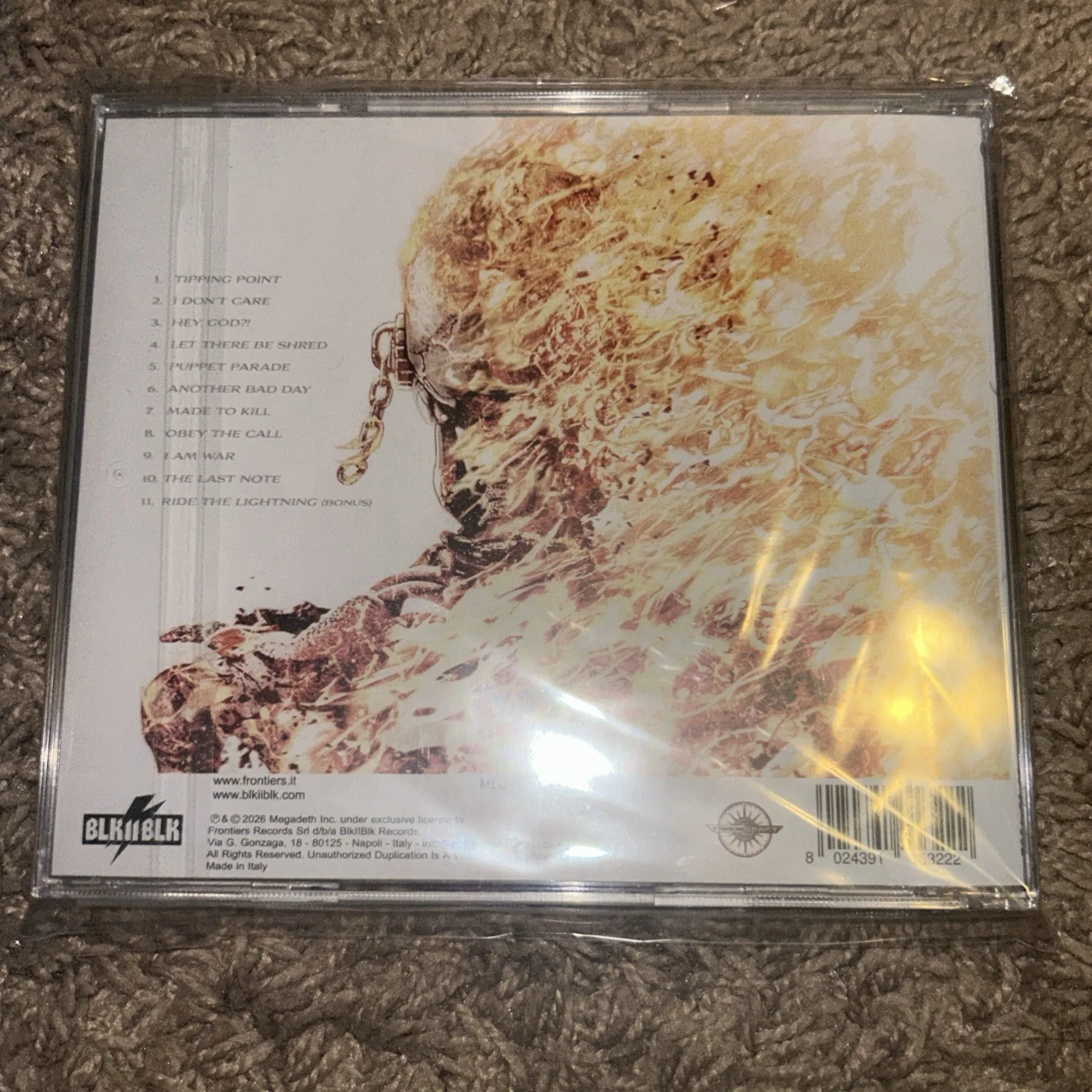 Megadeth Self Titled SIGNED CD Talk Shop Live Exclusive IN HAND READY TO SHIP ✅, изображение 2