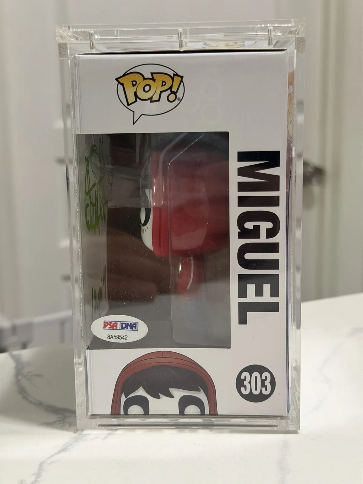 Anthony Gonzalez — Signed Anthony Gonzalez Autographed Coco Miguel Funko Pop #303 PSA COA, изображение 4