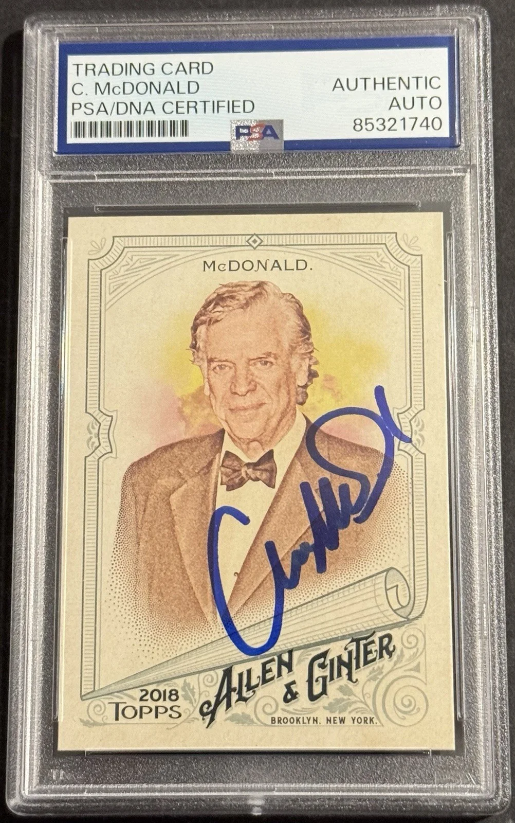 Christopher Mcdonald — Christopher McDonald 2018 Allen & Ginter Card Happy Gilmore PSA/DNA Slabbed