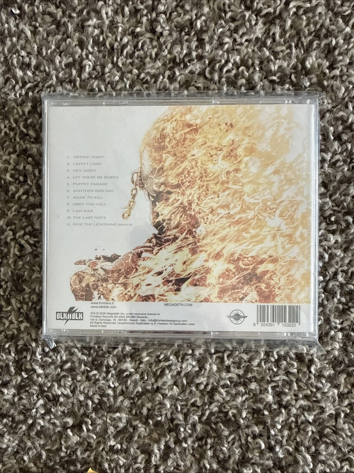 Megadeth Self Titled CD Signed Art Card 2026 AUTOGRAPHED Talk Shop, изображение 2