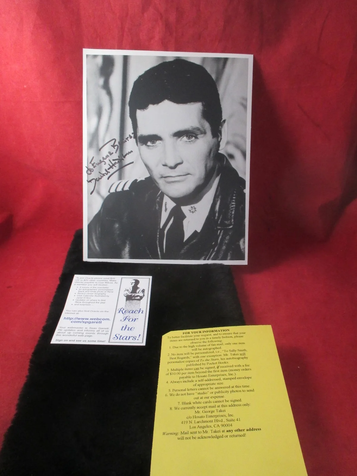 David Hedison — David Hedison Autographed Photo, Captain Crane Voyage to the Bottom of the Sea, изображение 4
