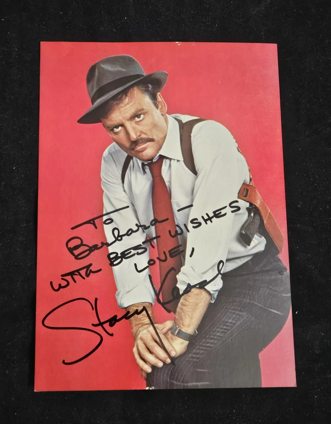 STACY KEACH — STACY KEACH AUTOGRAPH PHOTOGRAPH HAND SIGNED 5X7 MOVIE STAR HOLLYWOOD