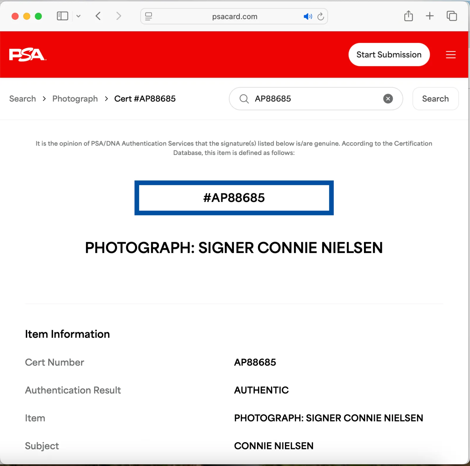 Connie Nielsen — CONNIE NIELSEN SIGNED 8x10 PHOTO PSA DNA AUTOGRAPH WONDER WOMAN, изображение 3