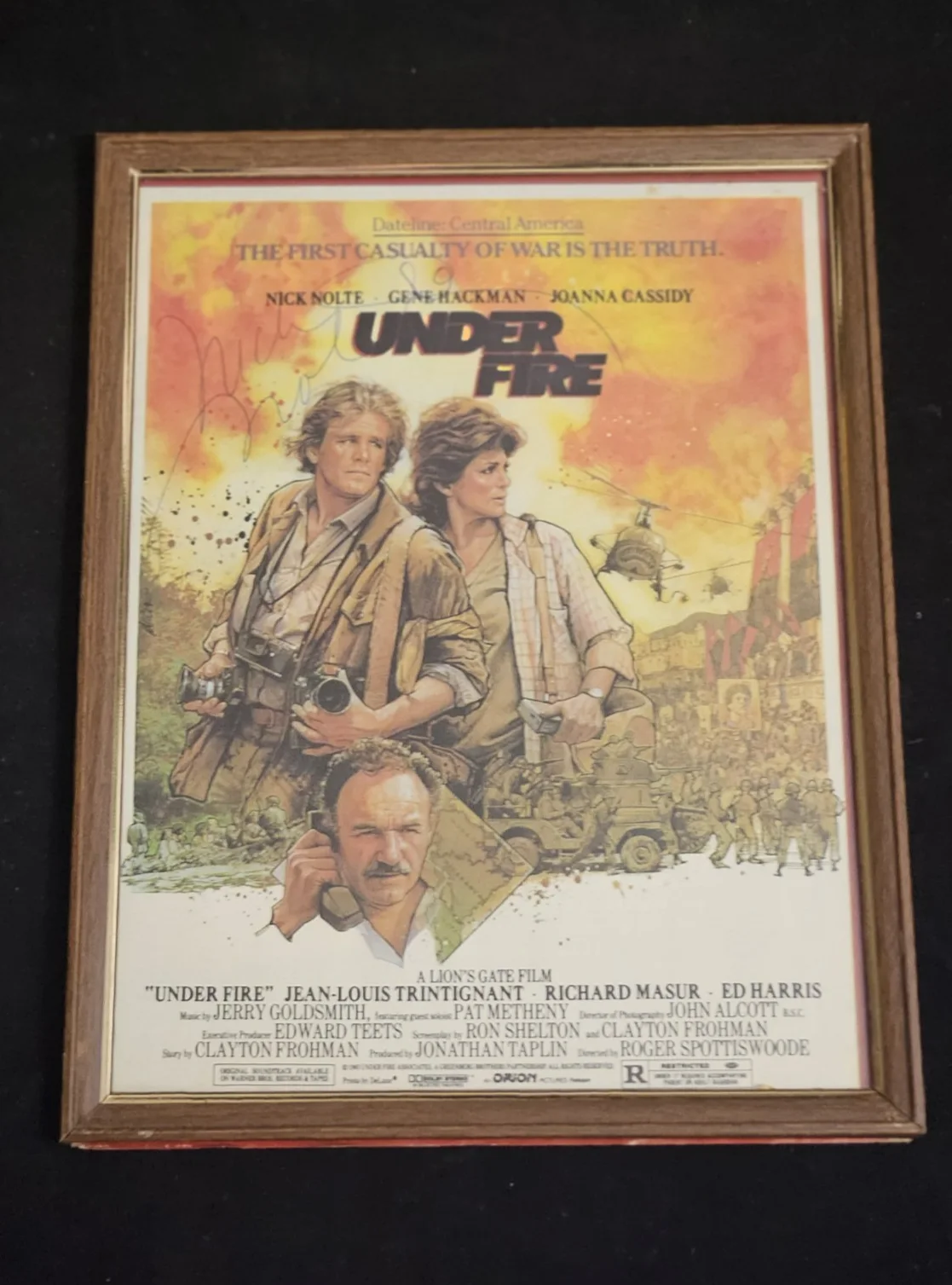 NICK NOLTE AUTOGRAPH UNDER FIRE MAGAZINE AD 8X10 MOVIE STAR HOLLYWOOD, image 4