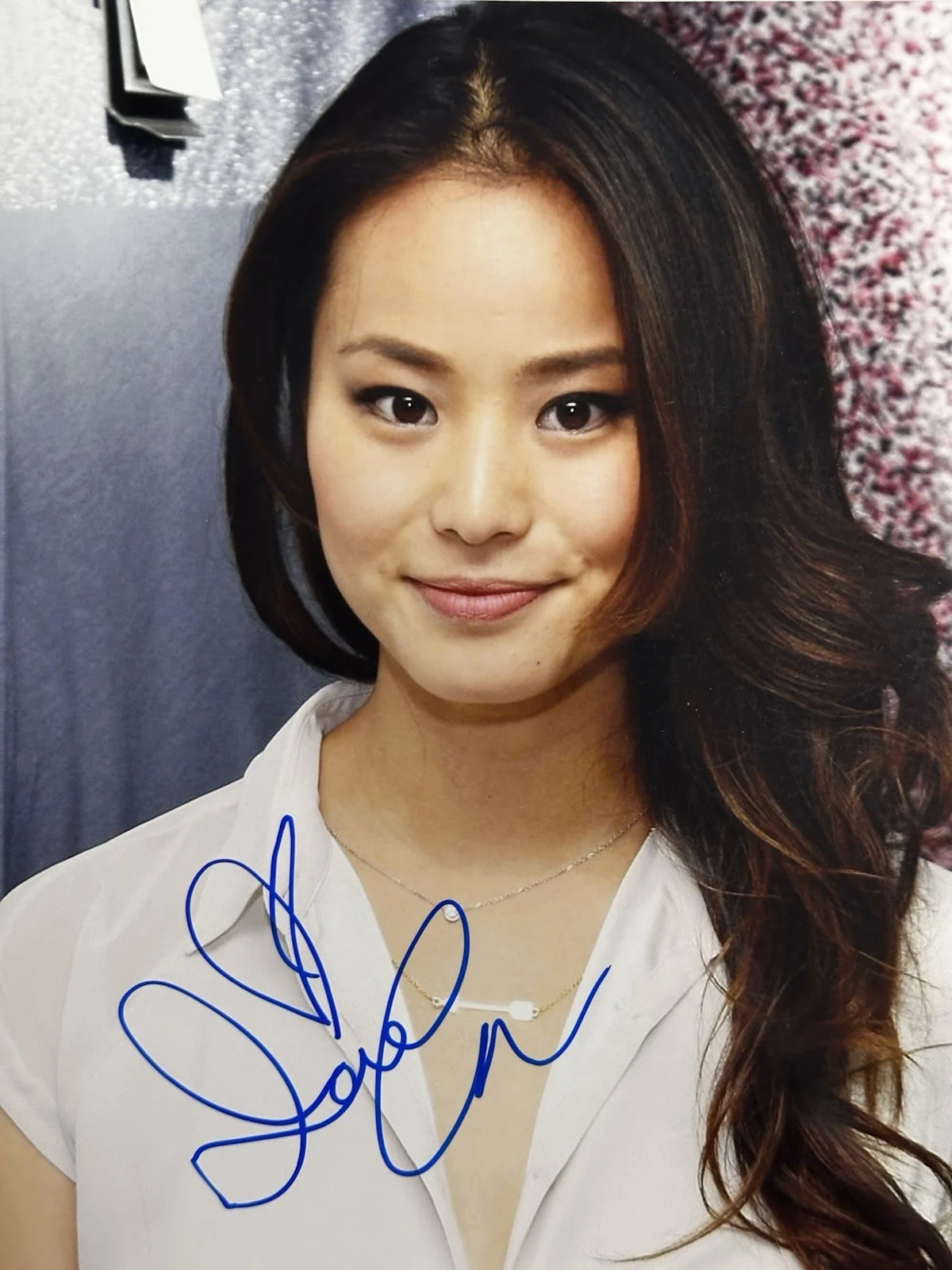 Jamie Chung — Jamie Chung signed “Heart” 8x10 Photo. Proof - Big Hero 6