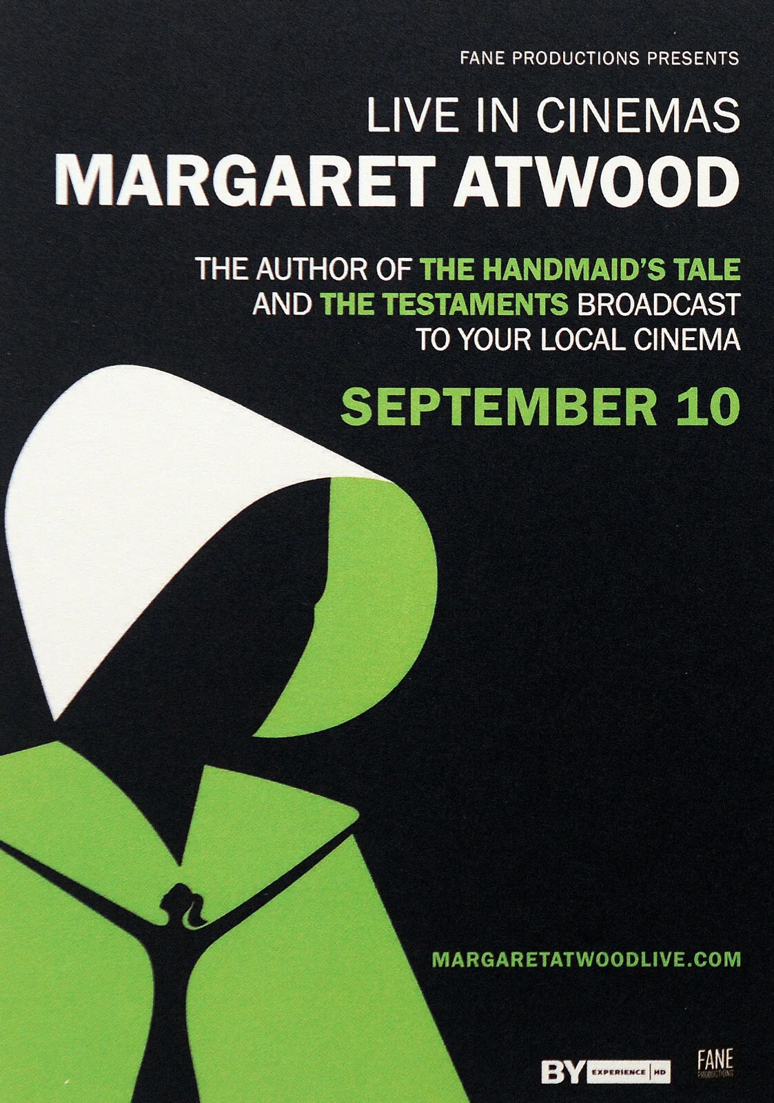 MARGARET ATWOOD PROMO CINEMA POSTCARDS X 2 THE HANDMAID'S TALE THE TESTAMENTS, изображение 2