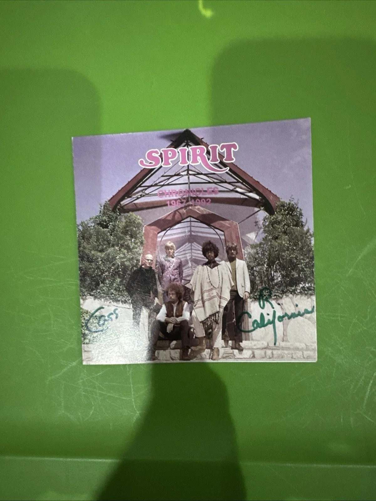 Randy California Ed Cassidy Spirit Signed Cd Cover, изображение 2