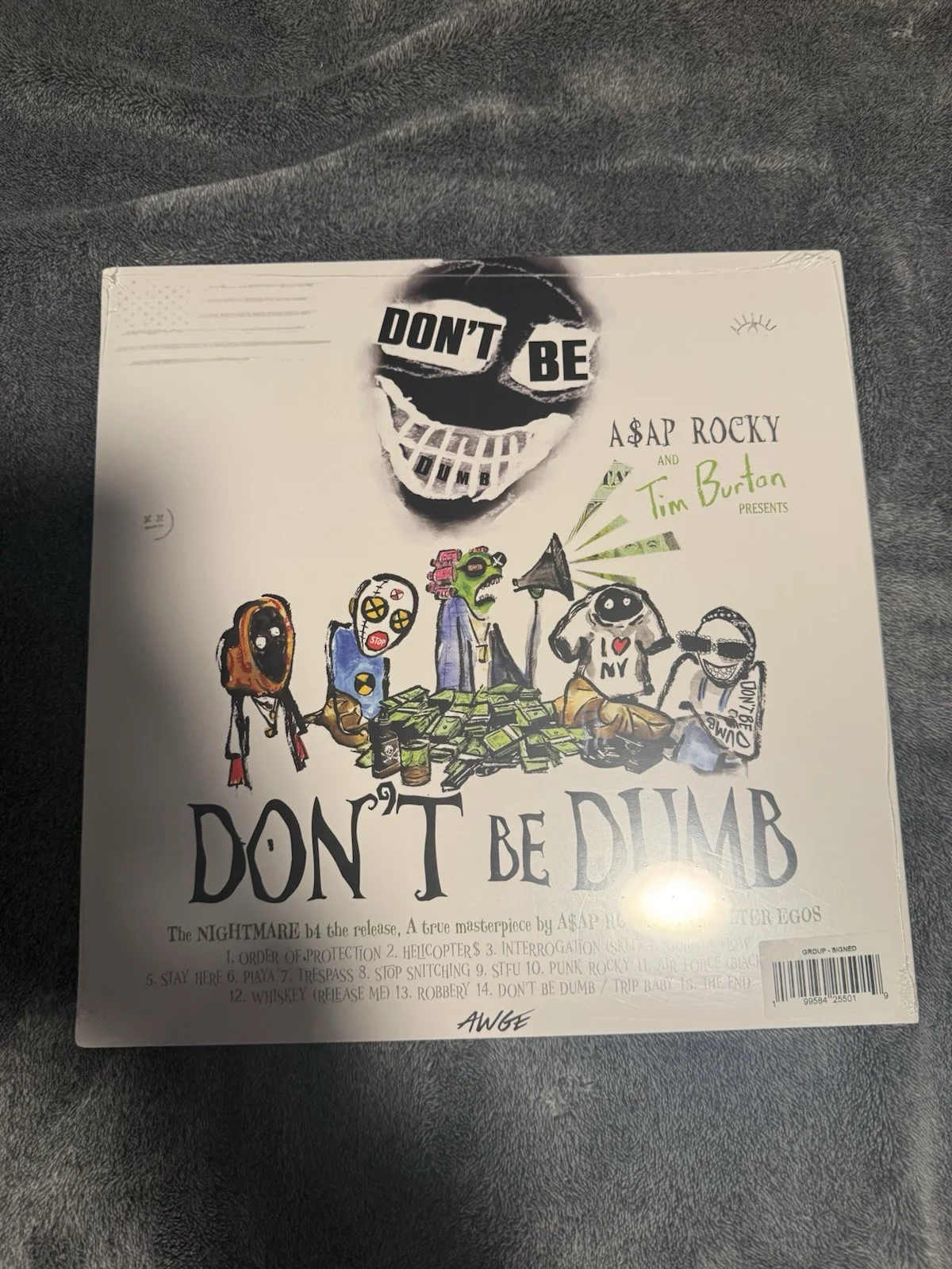 ASAP ROCKY DONT BE DUMB GROUP SIGNED 2 DISC VINYL LP SOLD OUT, изображение 2