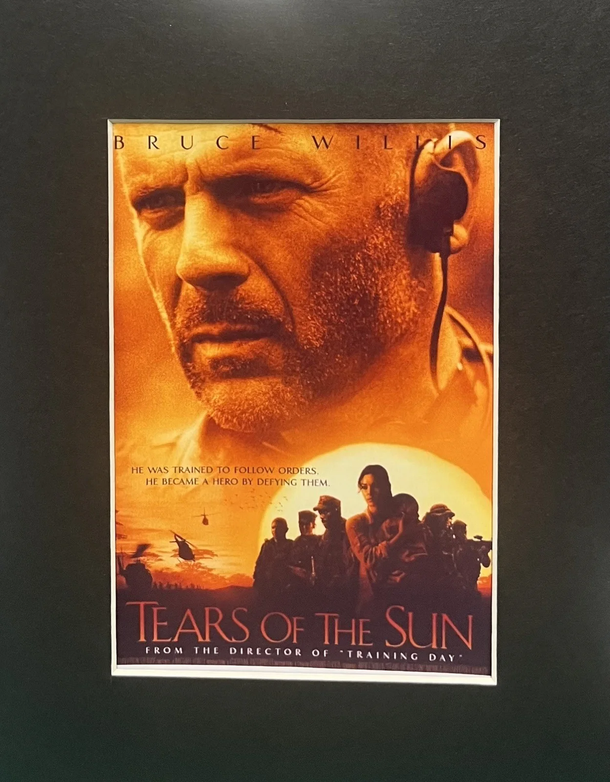 TEARS OF THE SUN 35mm Film Cell Mounted Display, image 3