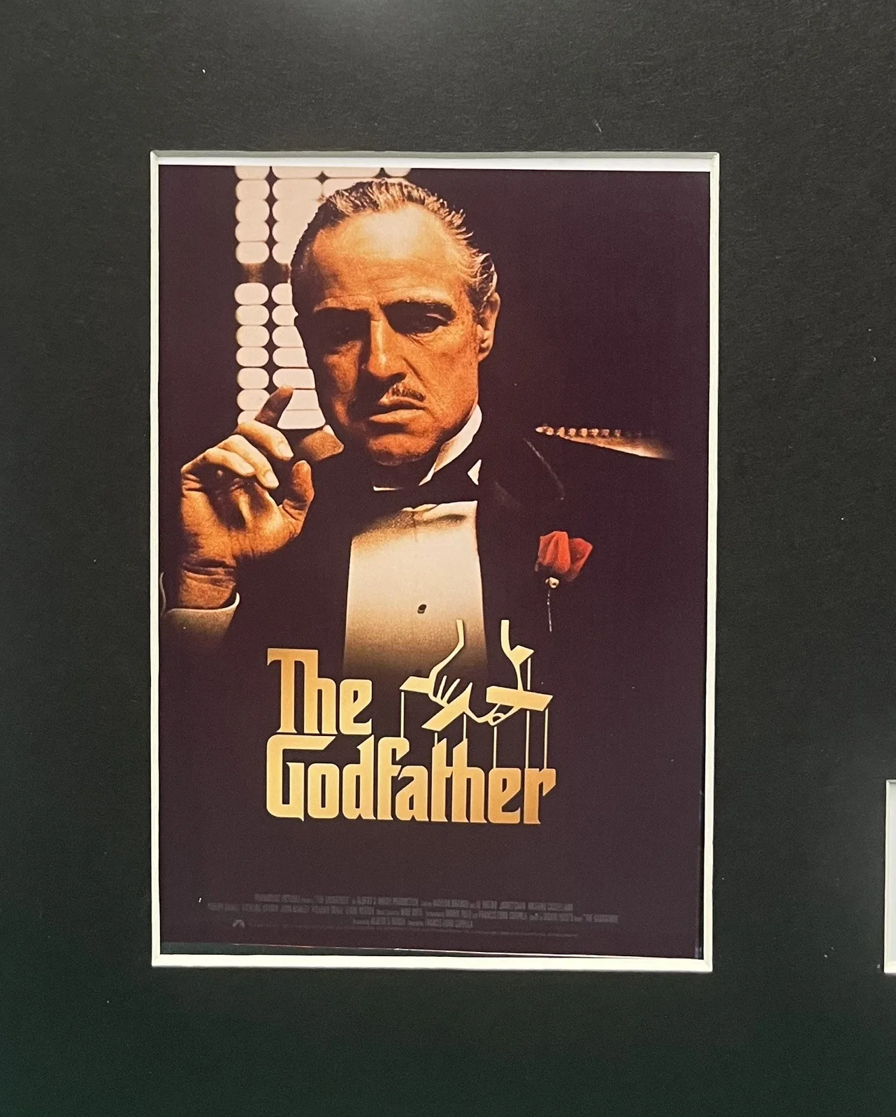 THE GODFATHER PART I. 35mm Film Cell Mounted Display, изображение 3