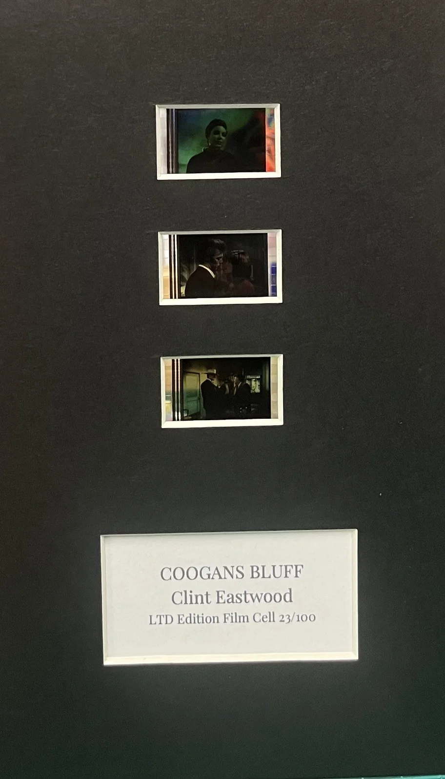 COOGANS BLUFF 35mm Film Cell MOUNTED DISPLAY, image 3