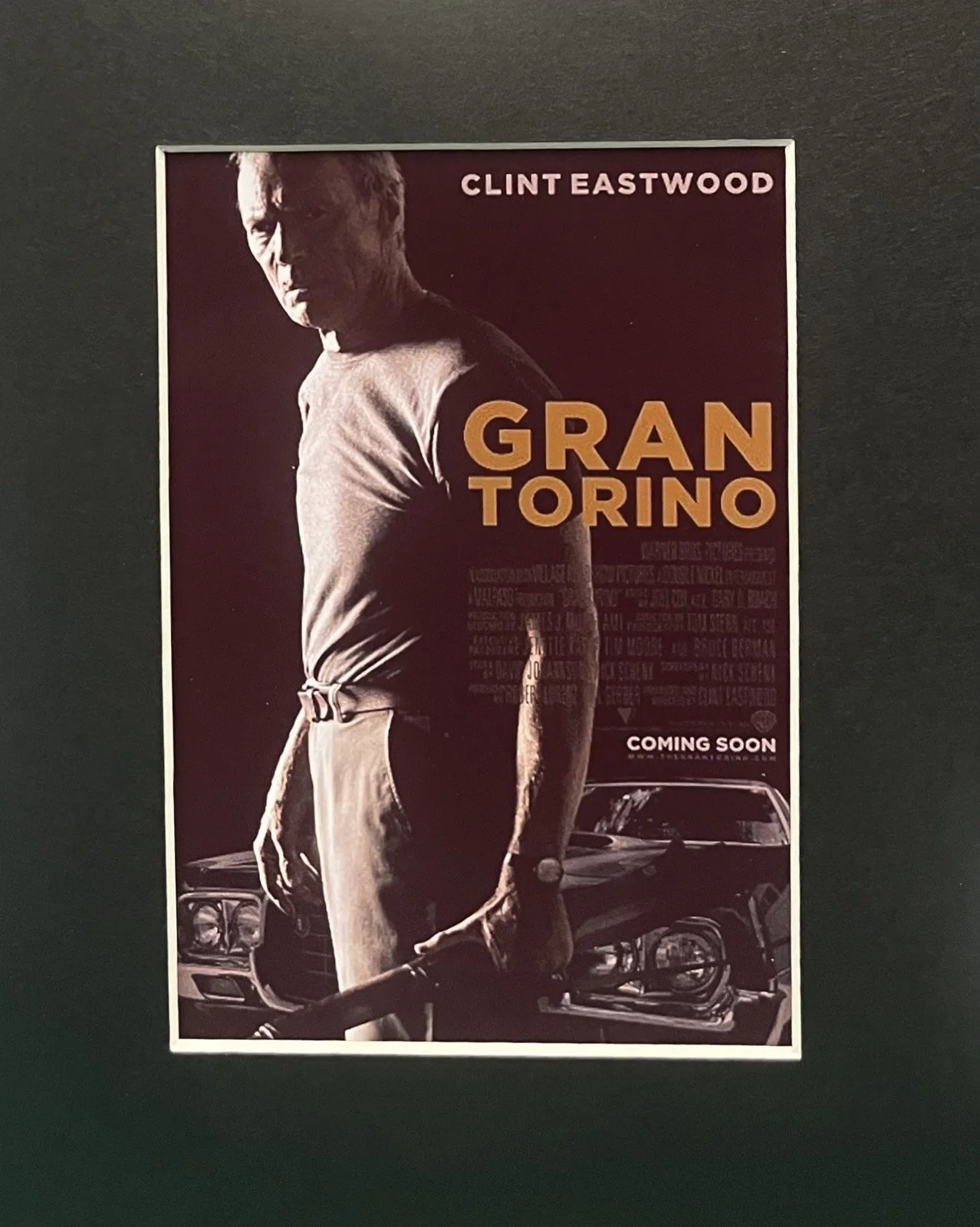 .CLINT EASTWOOD. GRAN TORINO. 35mm Film Cell Mounted Display, изображение 3