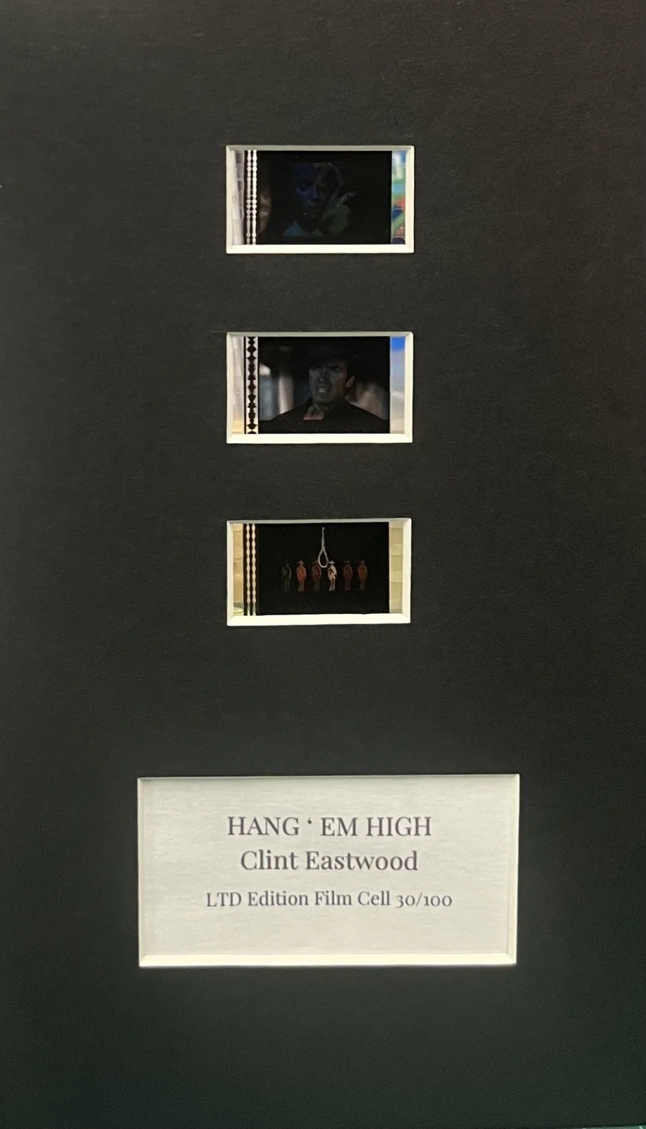 HANG EM HIGH 35mm Film Cell MOUNTED DISPLAY, image 2