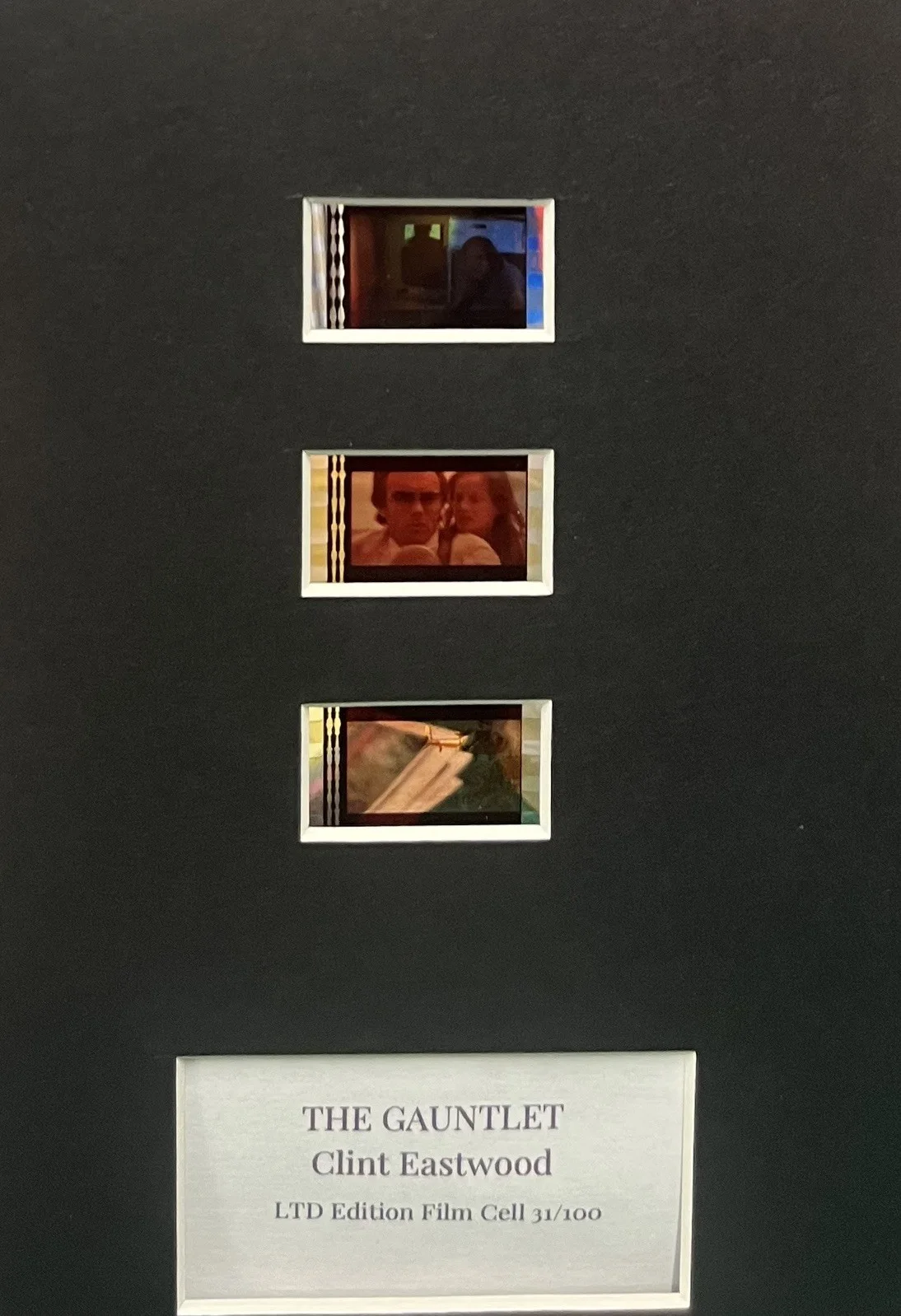 .CLINT EASTWOOD. THE GAUNTLET. 35mm Film Cell Mounted Display, image 2