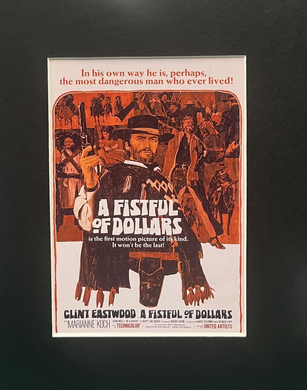 A FISTFUL OF DOLLARS. 35mm Film Cell MOUNTED DISPLAY, изображение 3