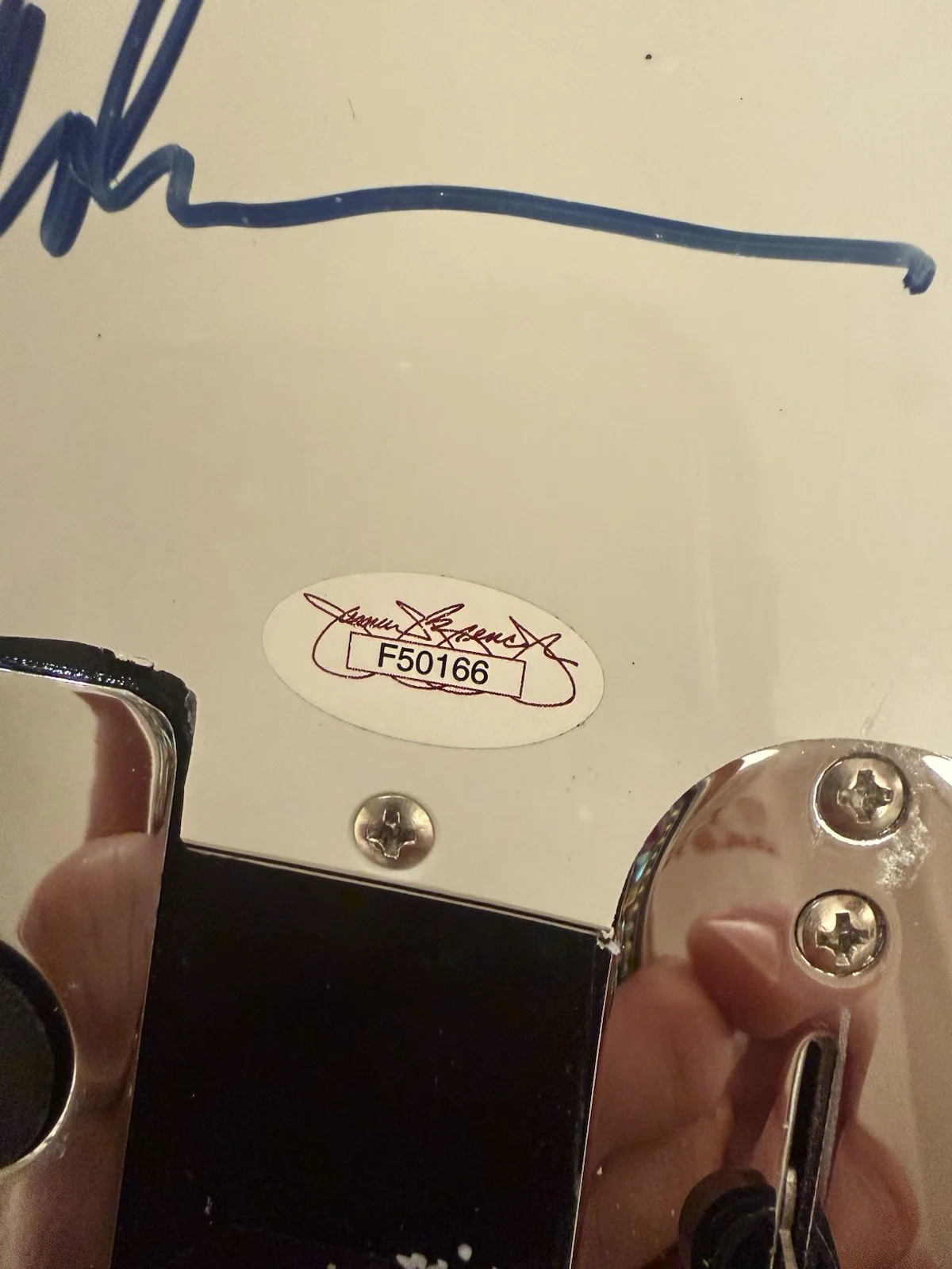 Jack Nicholson — JACK NICHOLSON Signed Guitar Custom Graphics JSA BATMAN JOKER (1989), image 5