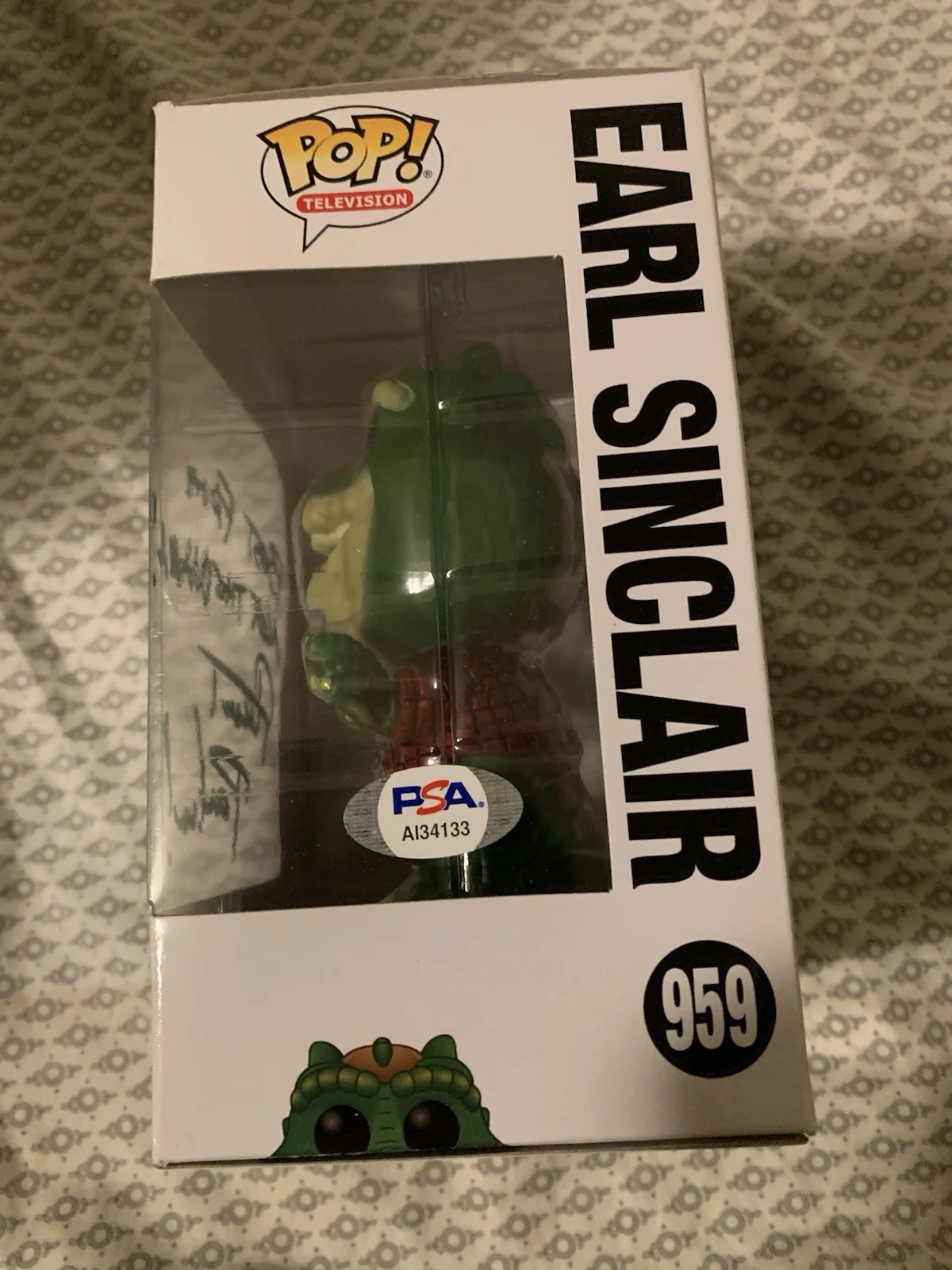 Stuart Pankin Signed Auto Funko Pop Dinosaurs Tv Show Earl Psa Coa, изображение 2