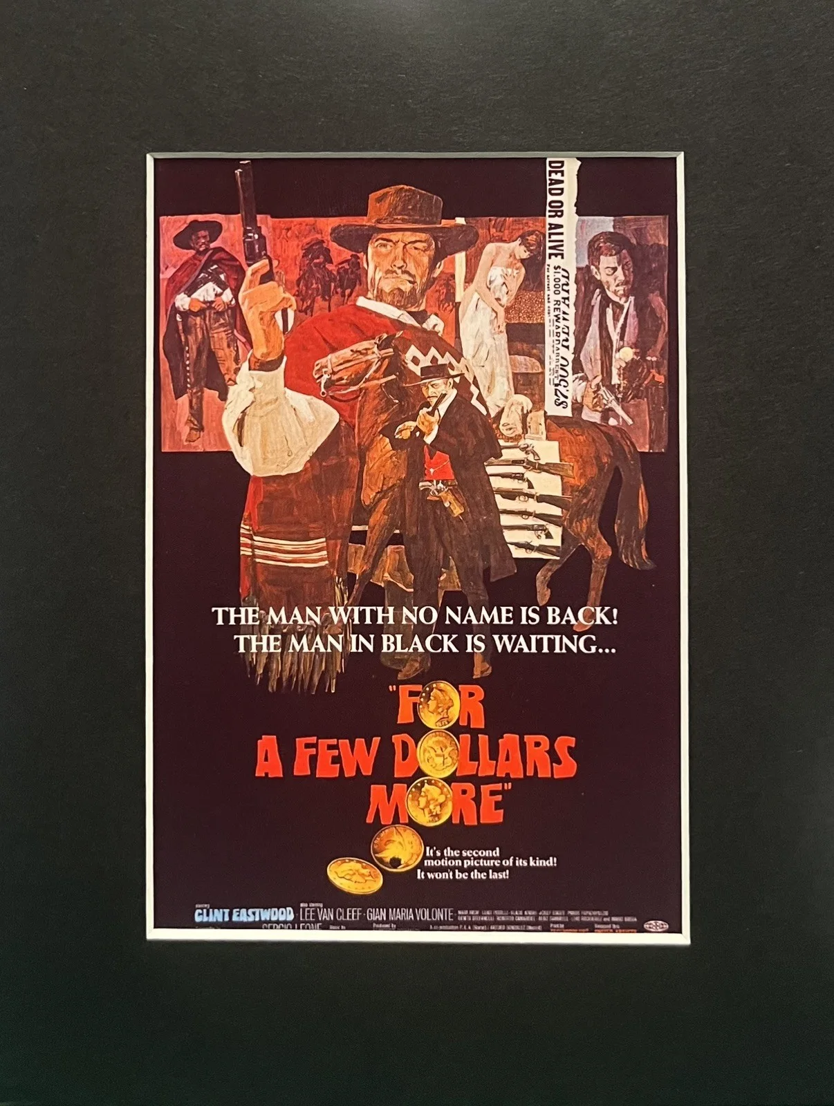 A FEW DOLLARS MORE. 35mm Film Cell MOUNTED DISPLAY, image 3