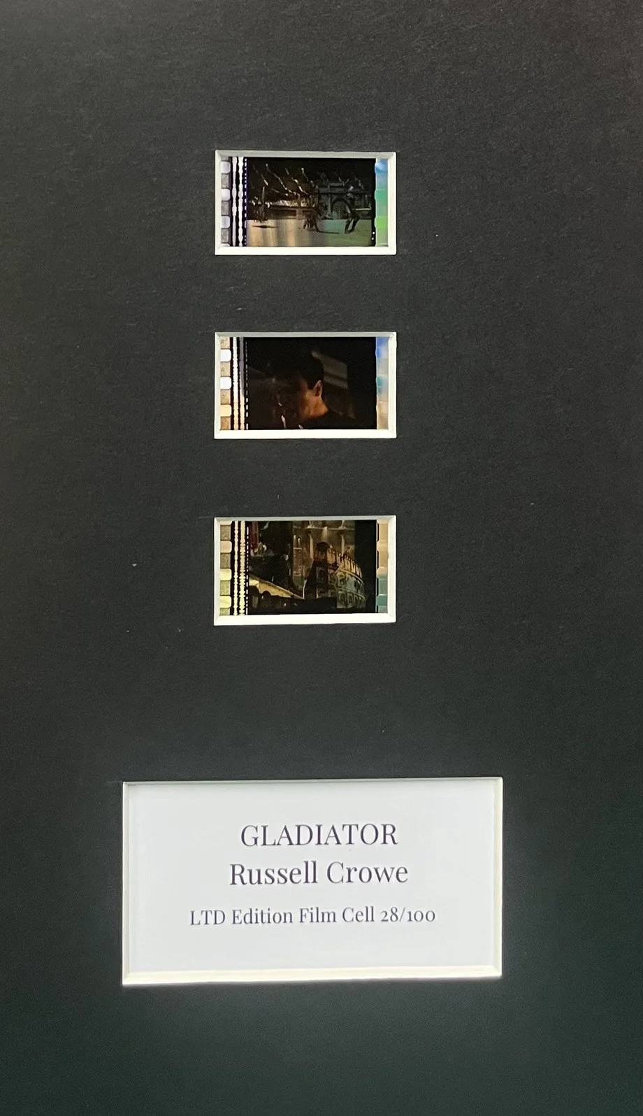 Gladiator. 35mm Film Cell MOUNTED DISPLAY, image 2