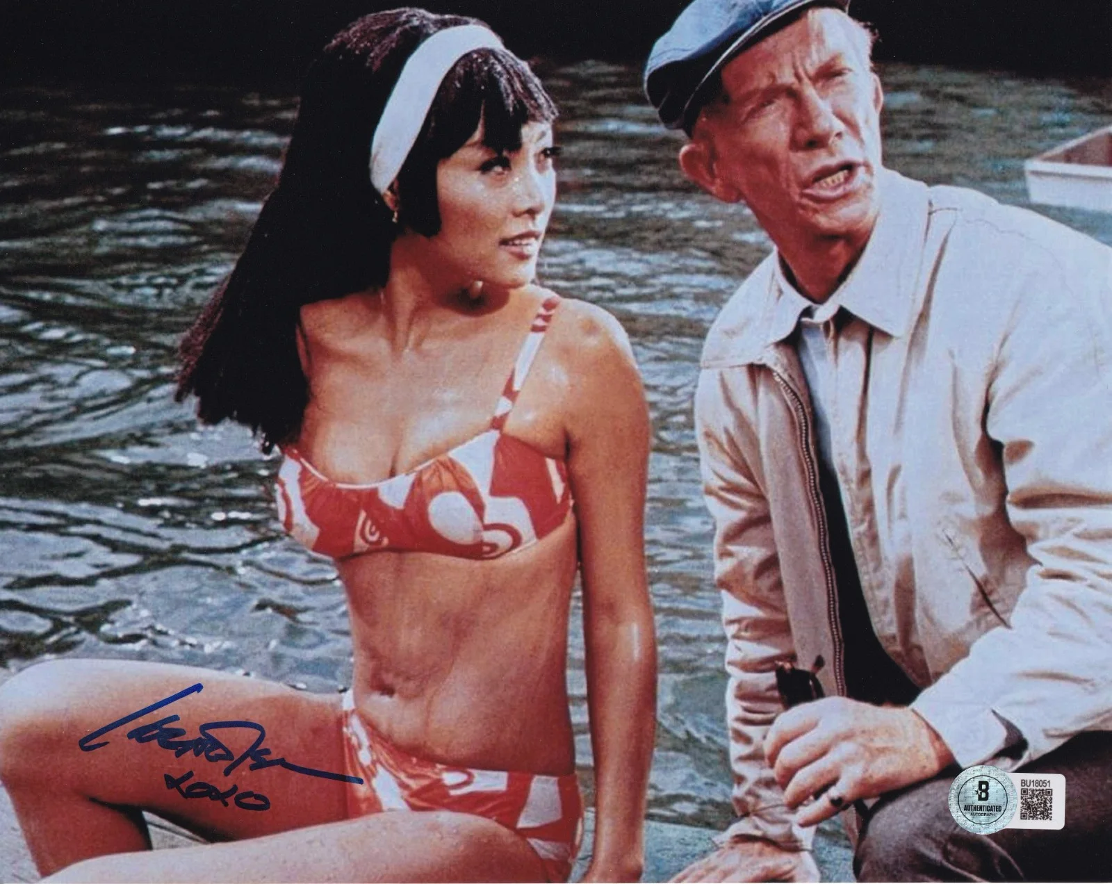 Irene Tsu — Irene Tsu Signed Caprice 8x10 Photo BAS COA 1967 Picture w/ Ray Walston Auto'd