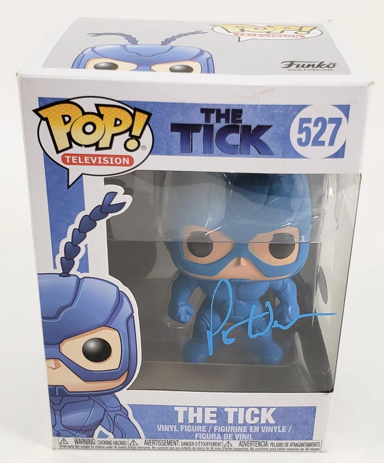 Patrick Warburton — Patrick Warburton Signed 'The Tick' Funko Pop Vinyl Figurine