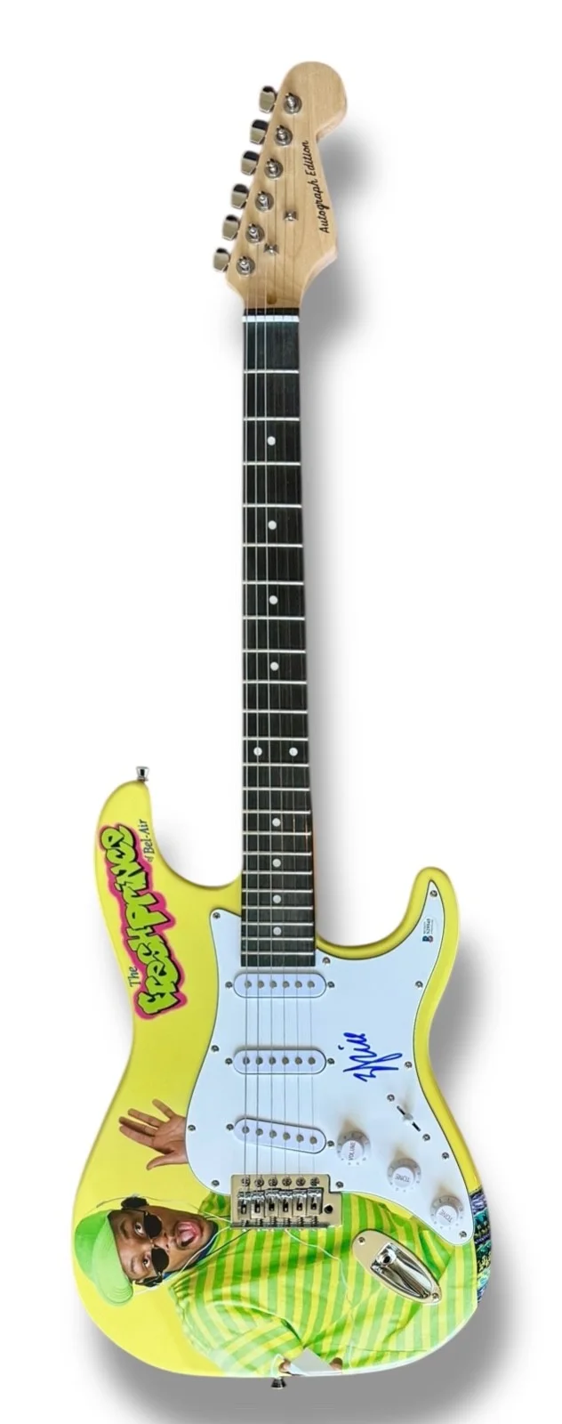 Will Smith Signed Guitar Custom Graphics Beckett COA The Fresh Prince of Bel-Air, image 3