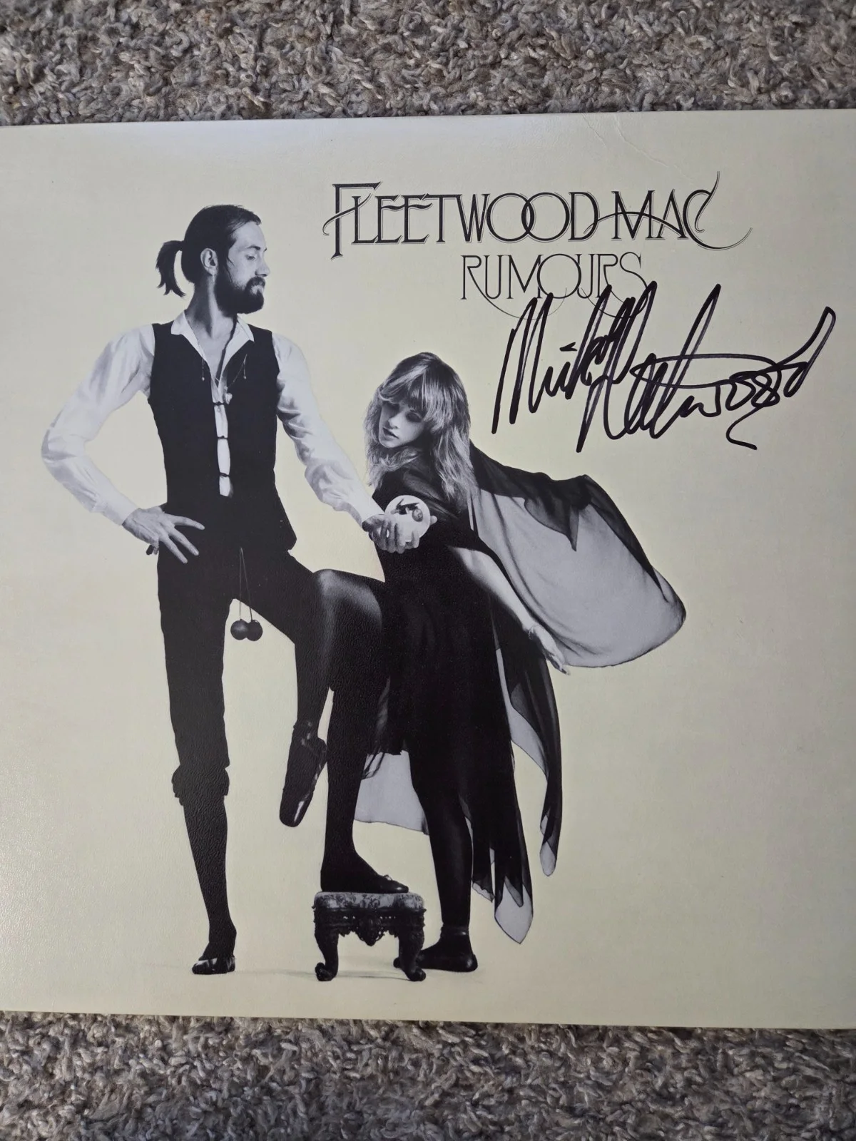 MICK FLEETWOOD SIGNED RUMOURS VINYL RECORD FLEETWOOD MAC JSA COA, изображение 2