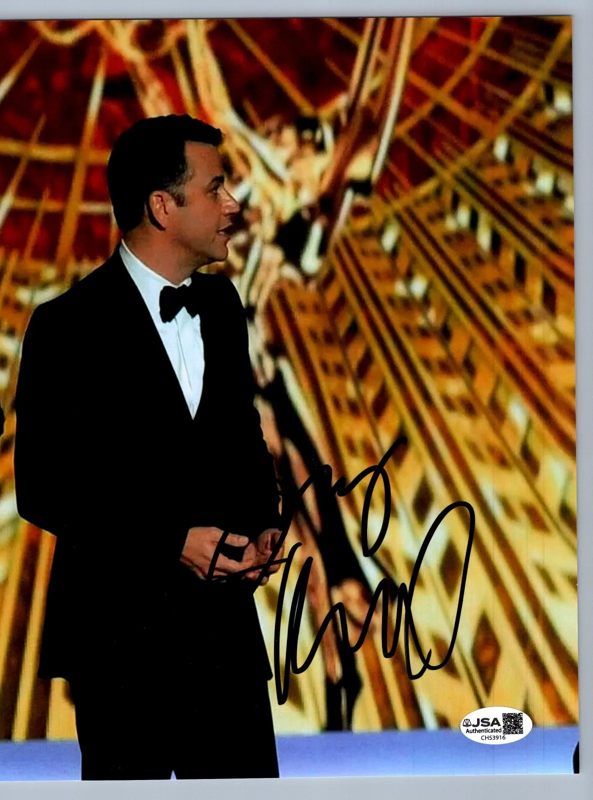 JIMMY KIMMEL — JIMMY KIMMEL Authentic Hand-Signed "LIVE ~ TALK SHOW" 8x10 Photo (JSA COA)
