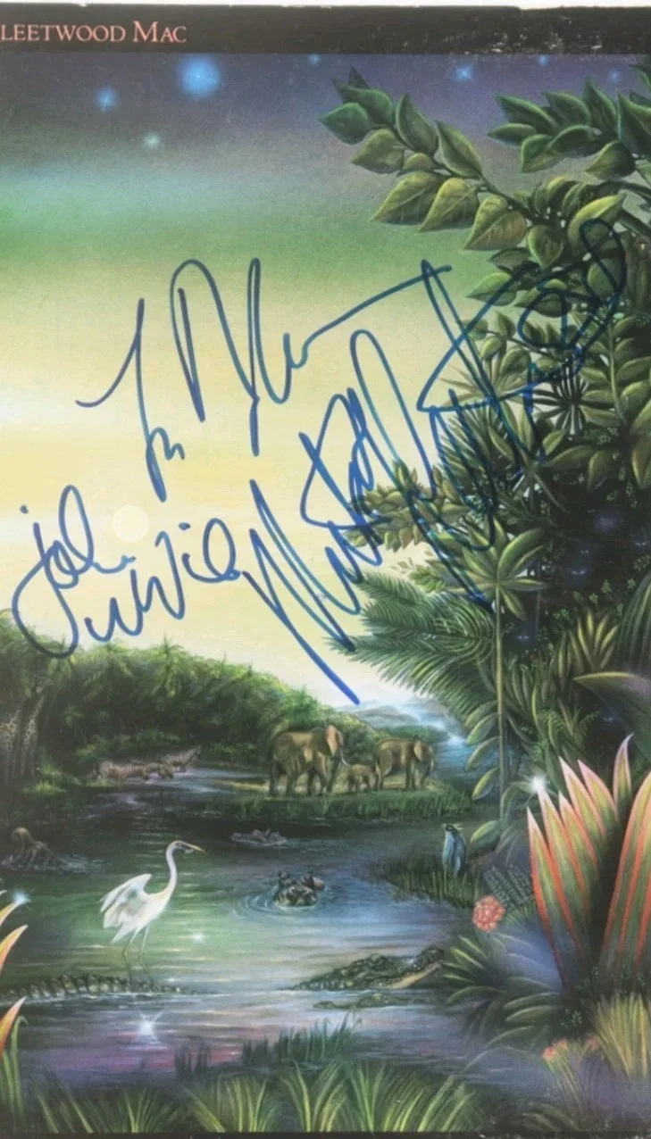 Fleetwood Mac Signed By 3 Vinyl Tango In The Night JSA LOA RARE, image 3