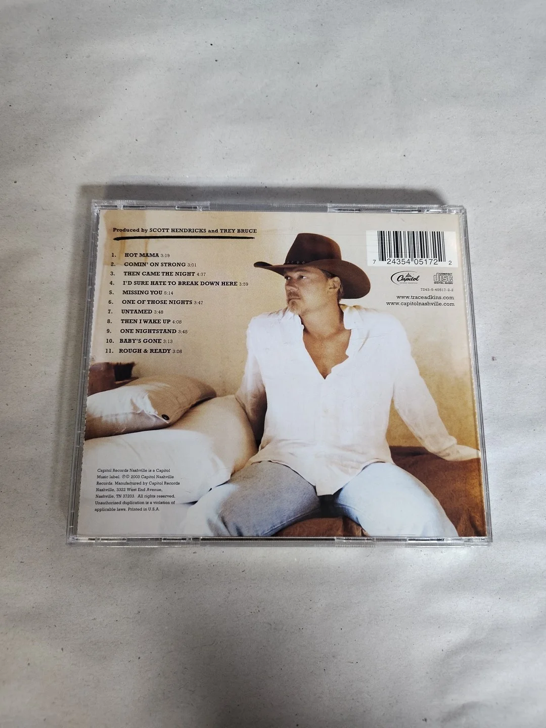 Trace Adkins Signed Autographed CD Booklet "COMIN' ON STRONG" Country Music CD, изображение 4