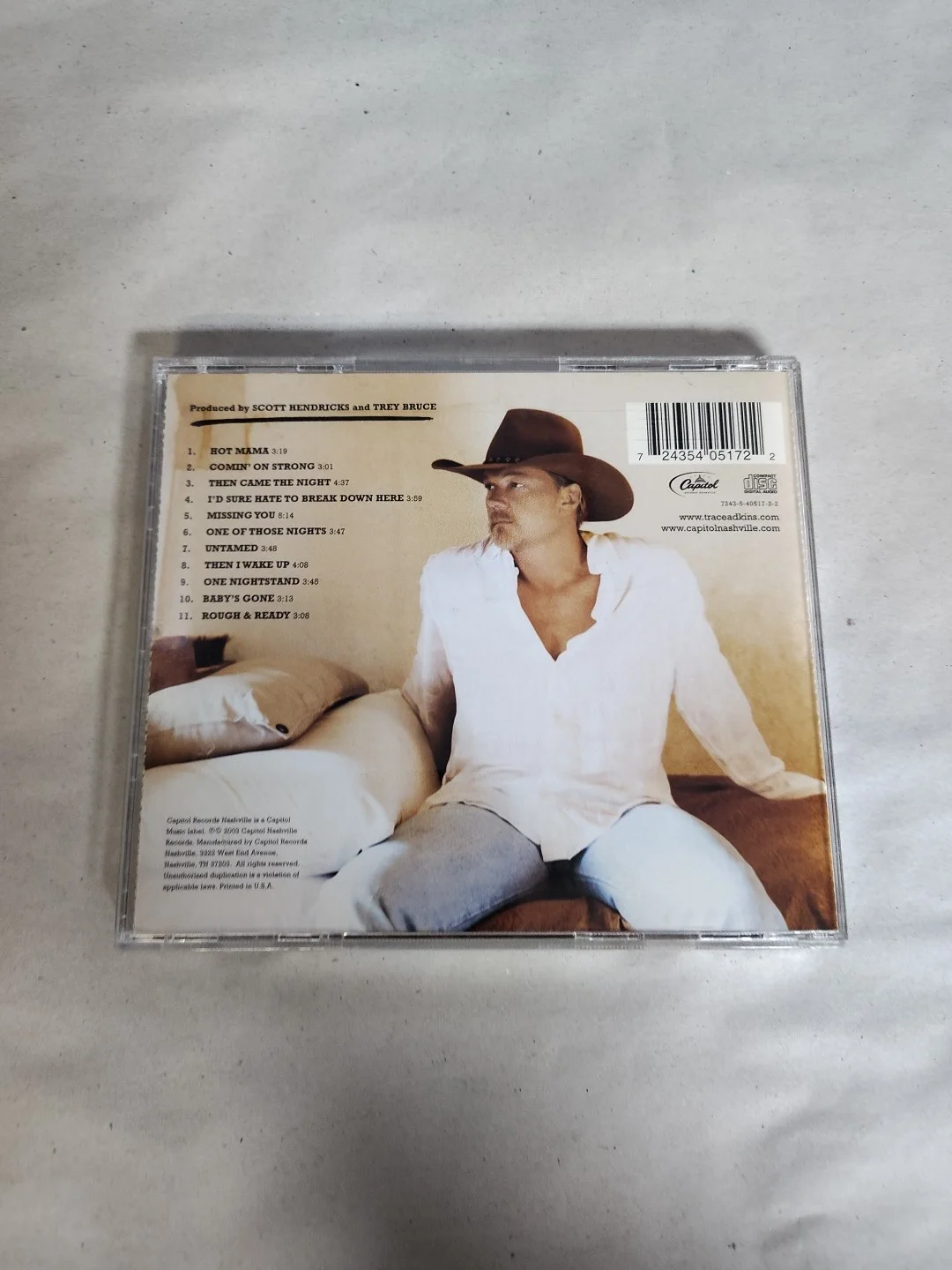Trace Adkins Signed Autographed CD Booklet "COMIN' ON STRONG" Country Music CD, изображение 5