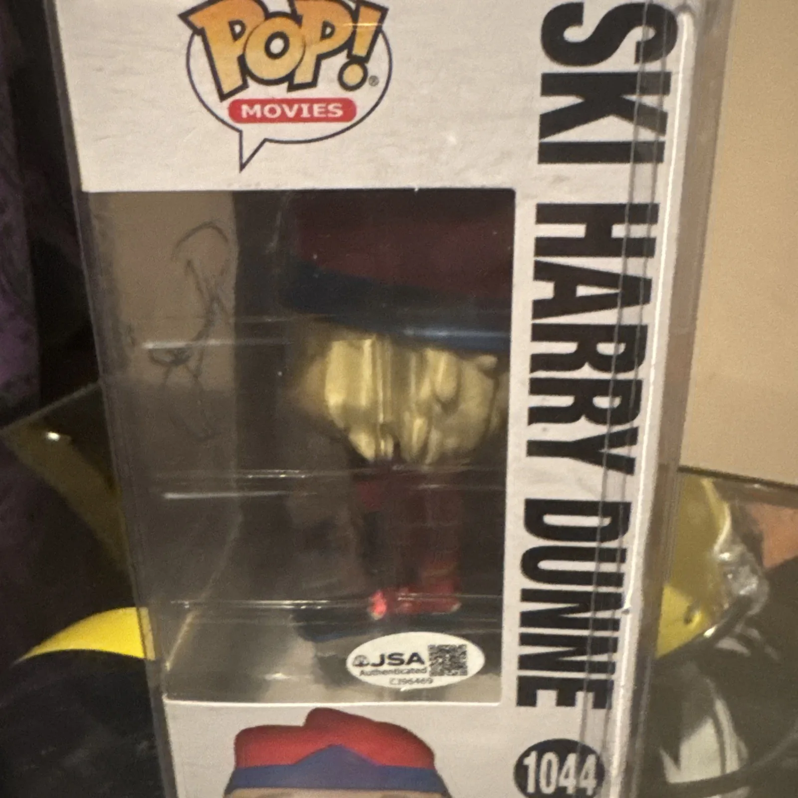 Jeff Daniels — Jeff Daniels signed Funko Pop 1044 Dumb & Dumber Ski Harry Dunne JSA coa, изображение 4