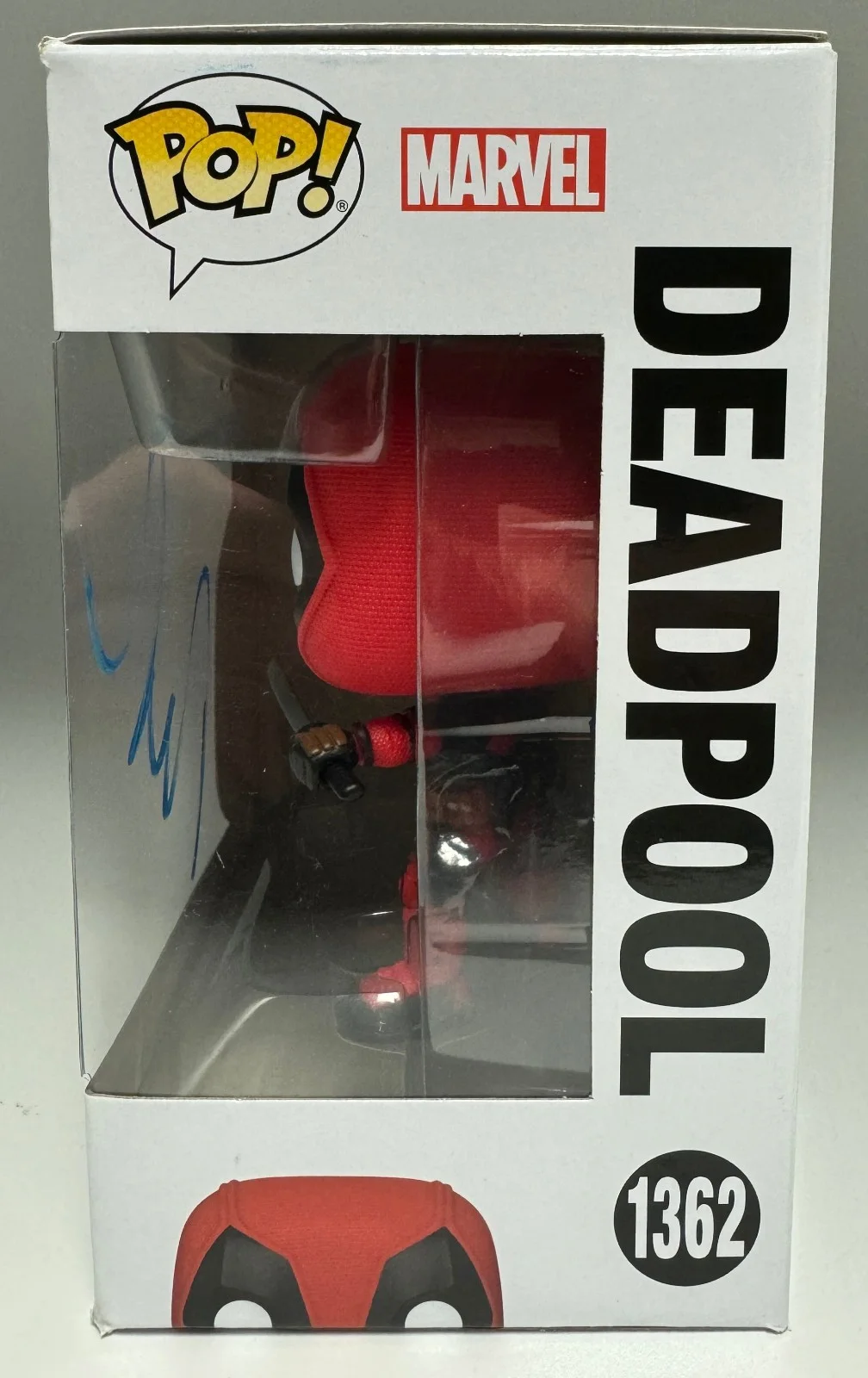 Ryan Reynolds — Ryan Reynolds Signed Autograph Deadpool Funko Pop 1362 Beckett BAS LOA Marvel, image 2