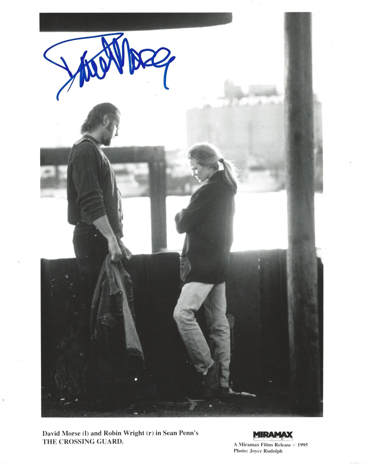 David Morse — David Morse signed Sean Penn' The Crossing Guard 8X10 Original Still Photo IP