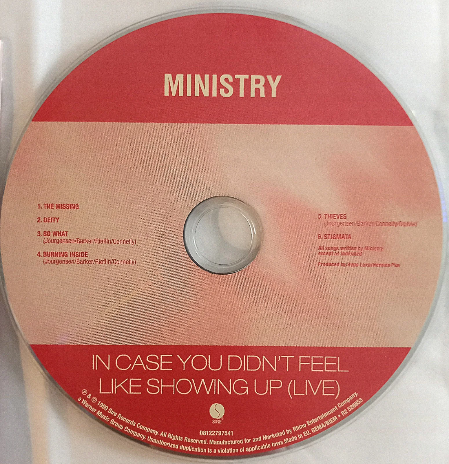 Ministry In Case You didn't signed cardboard sleeve edition, изображение 4