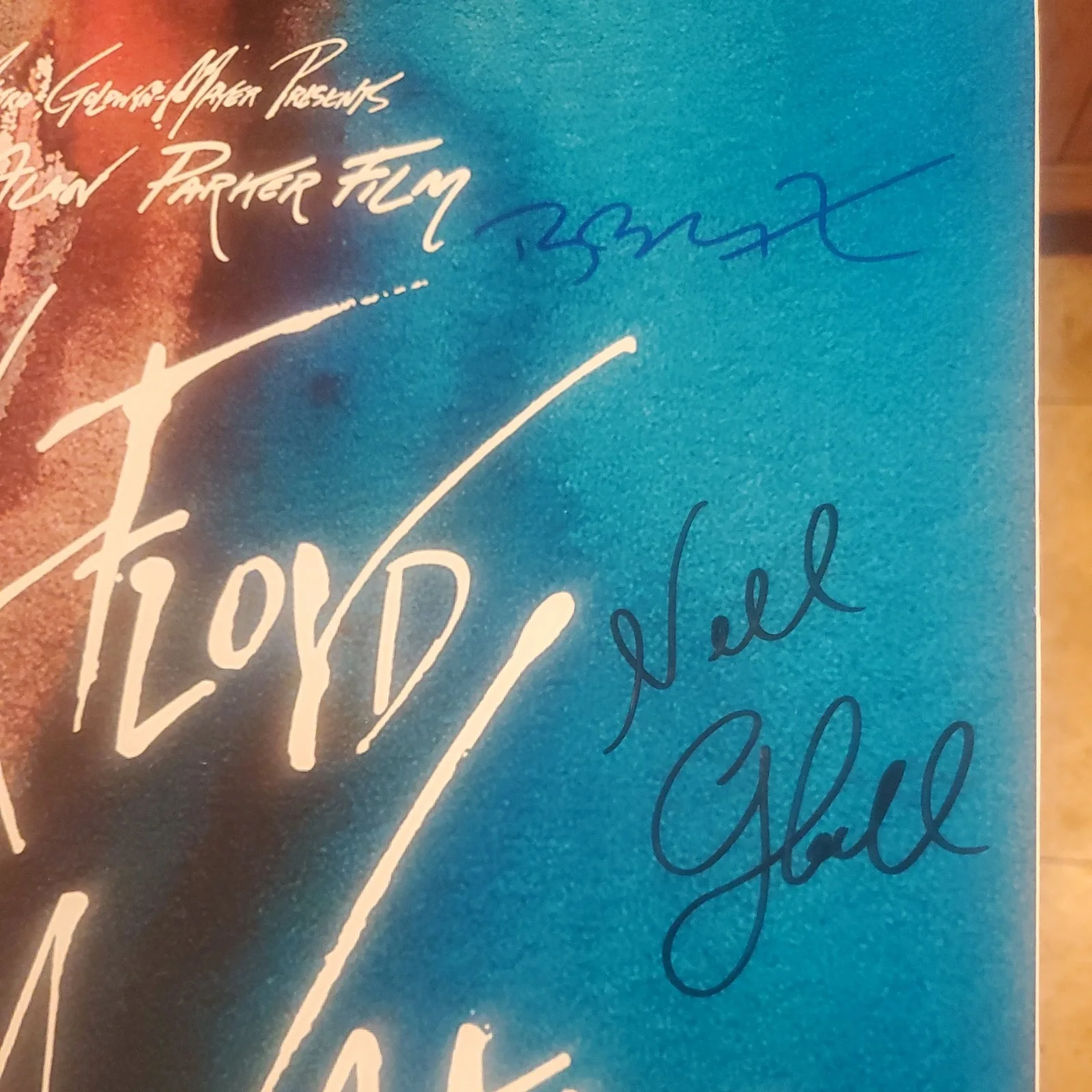 Pink Floyd Band Signed Autographed 42x27 Movie Poster "The Wall", image 5