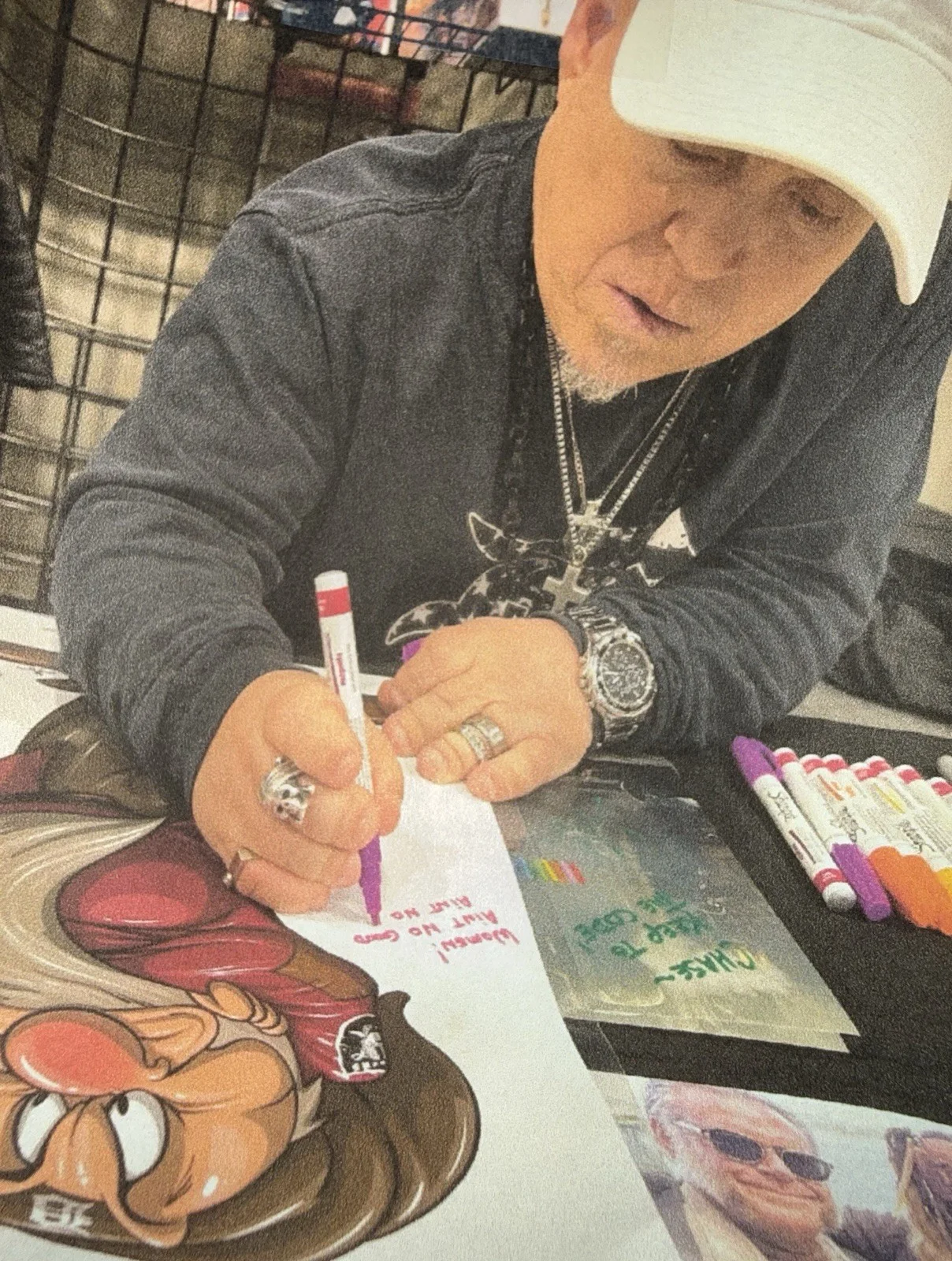 Martin Klebba — Martin Klebba Hand Signed 11x17 Grumpy litho Disney Snow White, image 2