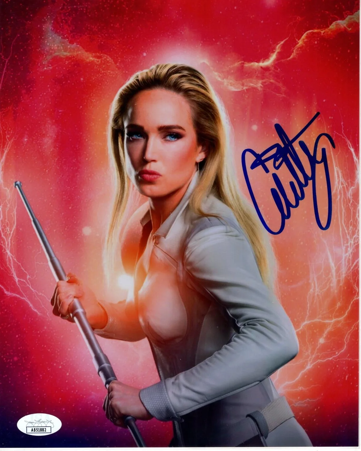 Caity Lotz — CAITY LOTZ signed autographed 8x10 ARROW SARA LANCE WHITE CANARY photo JSA