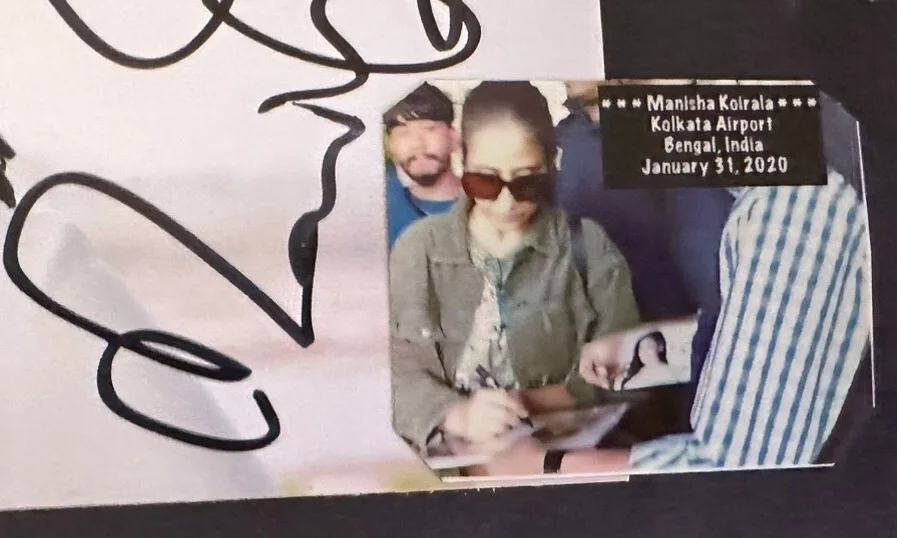 MANISHA KOIRALA AUTOGRAPH SIGNED PHOTO BOLLYWOOD INDIAN ACTRESS W/ EXACT PROOF, image 2