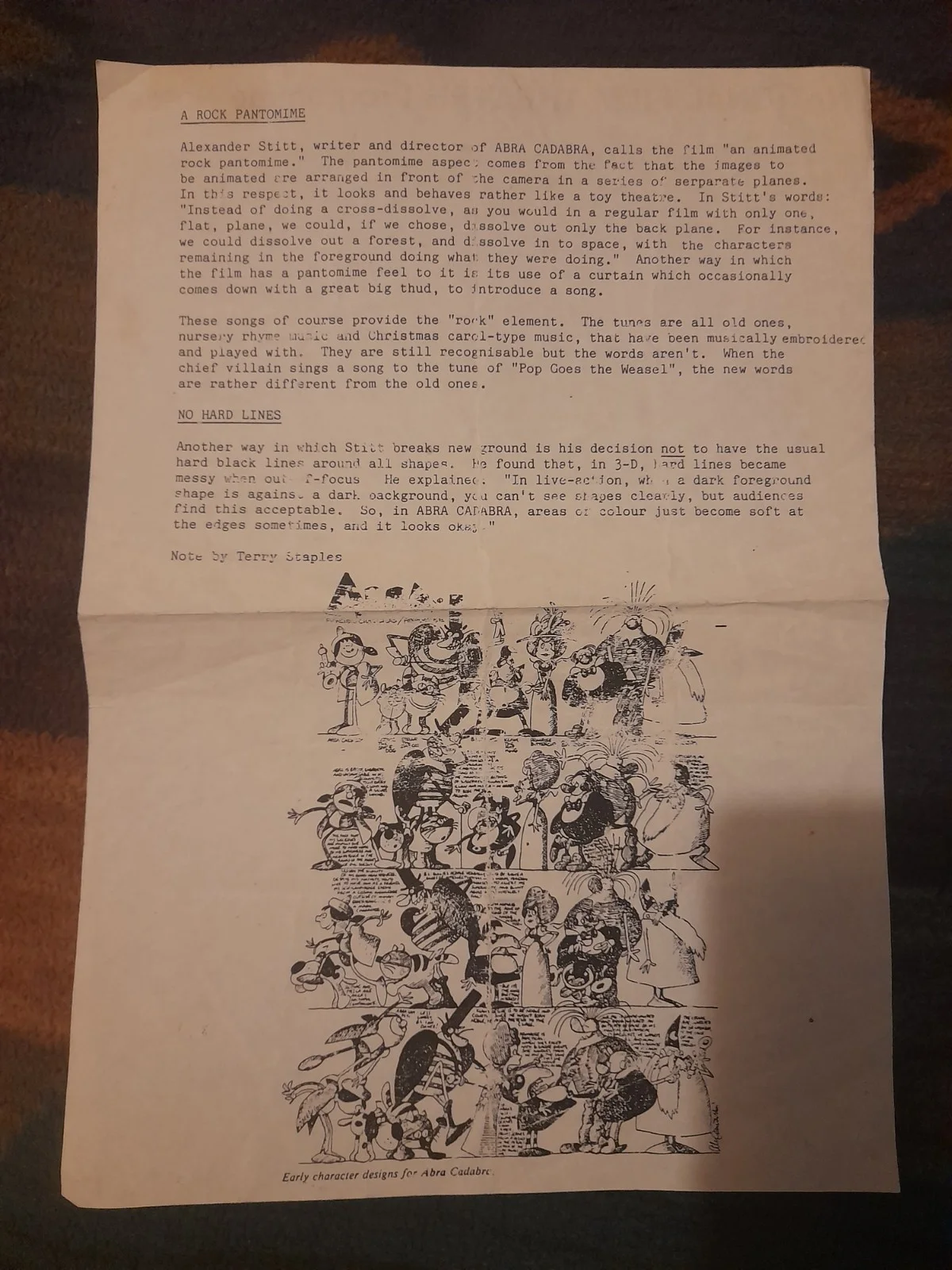Vintage National Film Theatre Abra Cadabra by Alexander Stitt programme notes, изображение 3