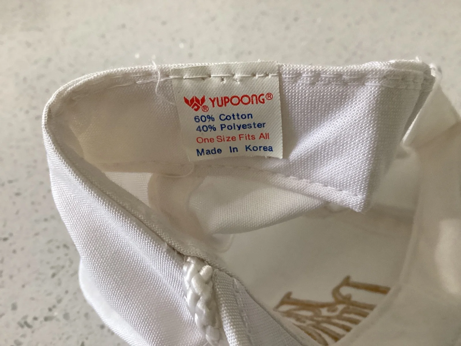 Vintage Joe Diffie Autographed Hat Cap white gold, image 5