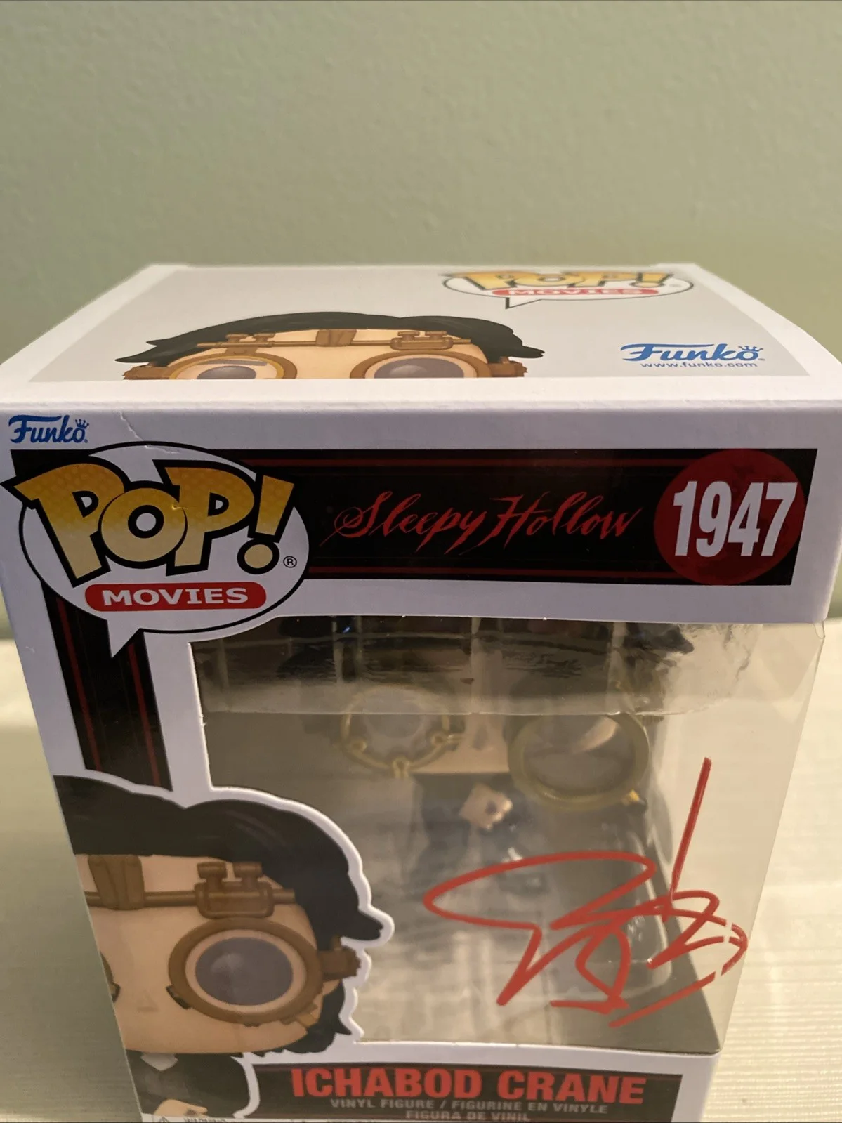 Johnny Depp Hand Signed Ichabod Crane Sleepy Hollow Funko Pop 1947 Coa Holo @376, изображение 5