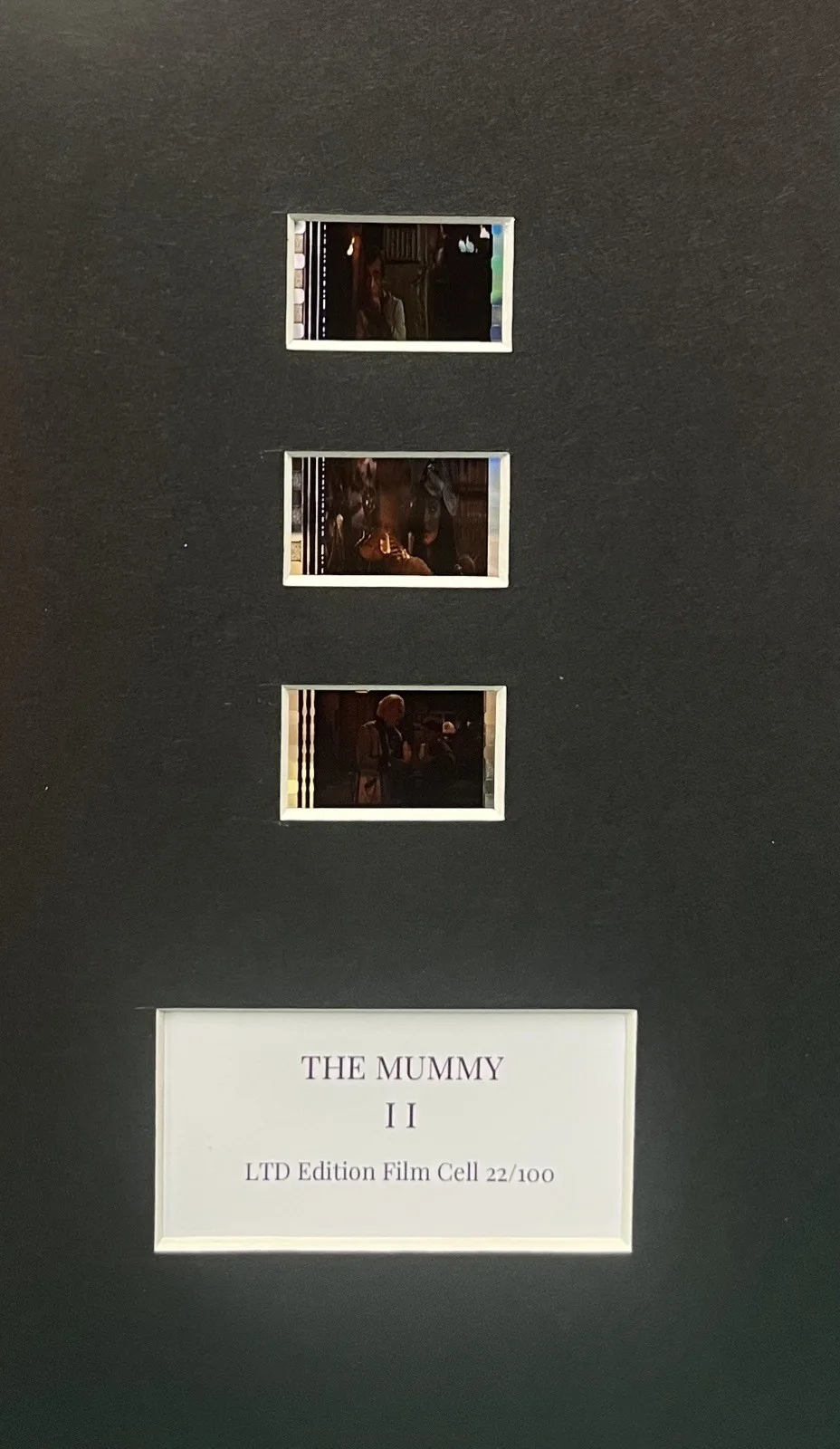 THE MUMMY RETURNS. 35mm Film Cell Mounted Display, image 2