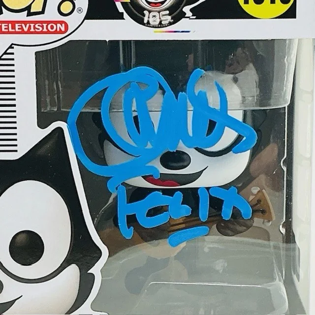 Charlie Adler Autographed The Twisted Tales Of Felix The Cat Felix Funko Pop OC, изображение 2