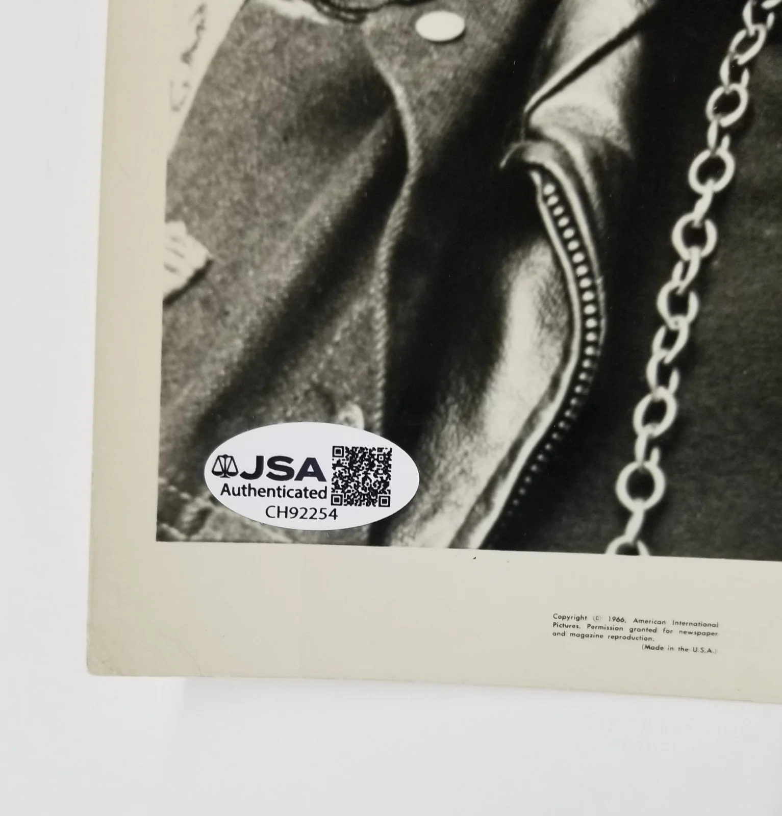 Peter Fonda — Peter Fonda SIGNED 1966 Wild Angels Promo Photo JSA COA Autographed Easy Rider, image 2