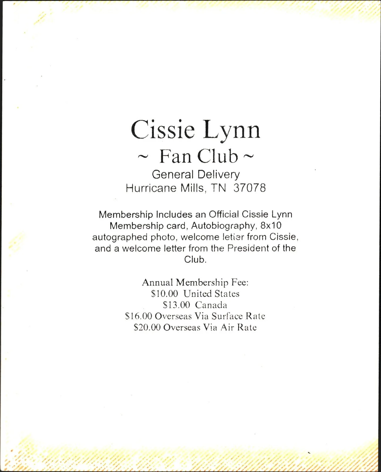 Cissie Lynn — Vtg Autographed Signed Cissie Lynn Promotional 8x10 Press Photo Country Music, изображение 2