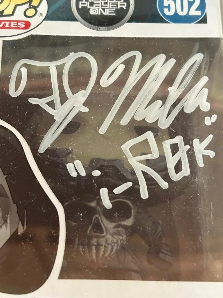 TJ MILLER — TJ MILLER READY PLAYER ONE MOVIE iROK COMEDIAN DEADPOOL SIGNED FUNKO POP JSA COA, image 2