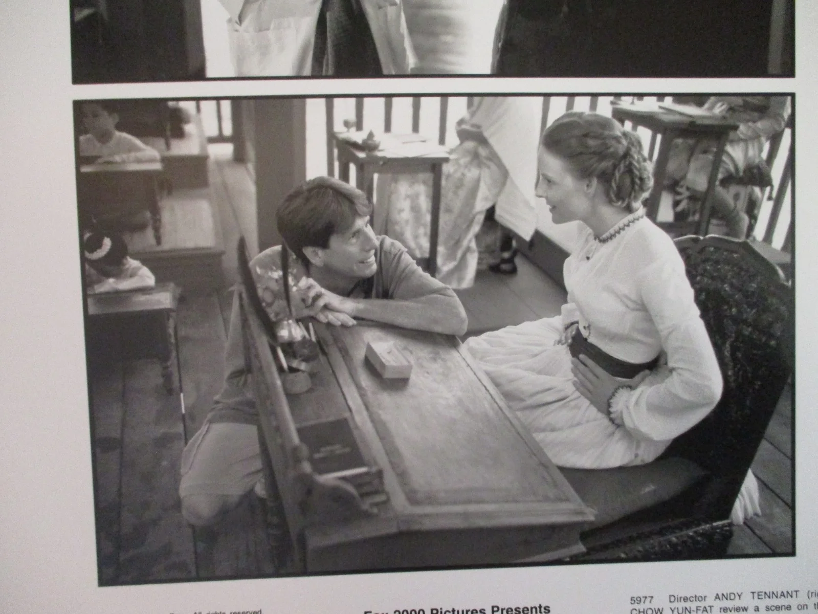 Andy Tennant/Jodie Foster/Chow Yun-Fat(ANNA AND THE KING)1999 8 x 10 B & W Photo, изображение 2