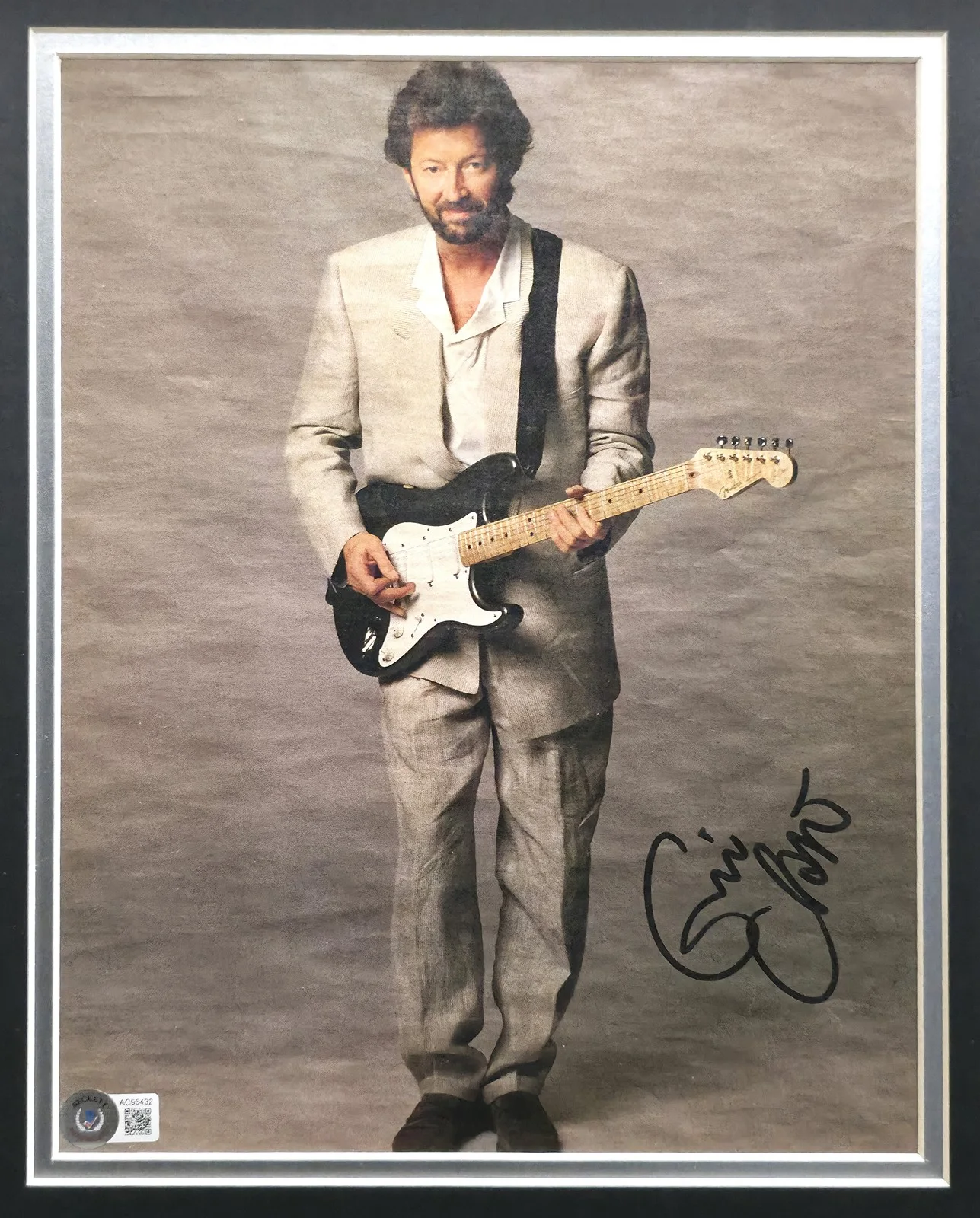 Eric Clapton Autographed Signed Framed 10x12 Photo Beckett BAS #AC95432, image 2