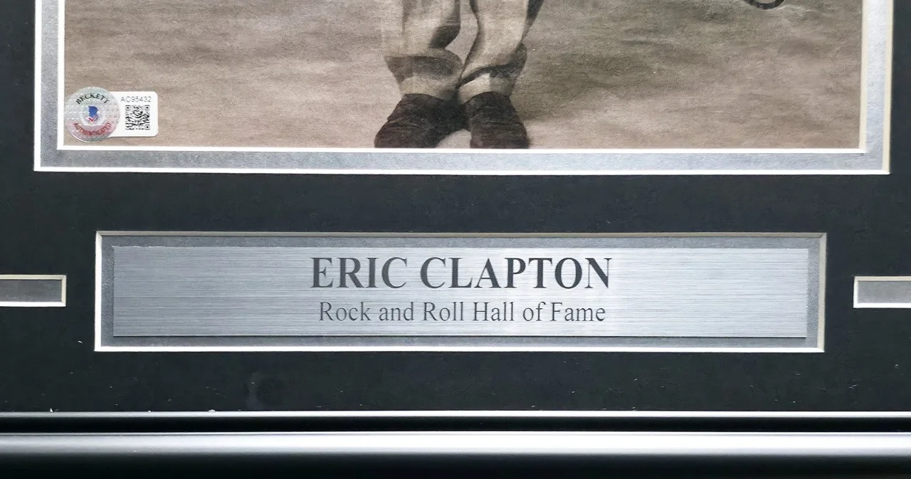 Eric Clapton Autographed Signed Framed 10x12 Photo Beckett BAS #AC95432, image 5